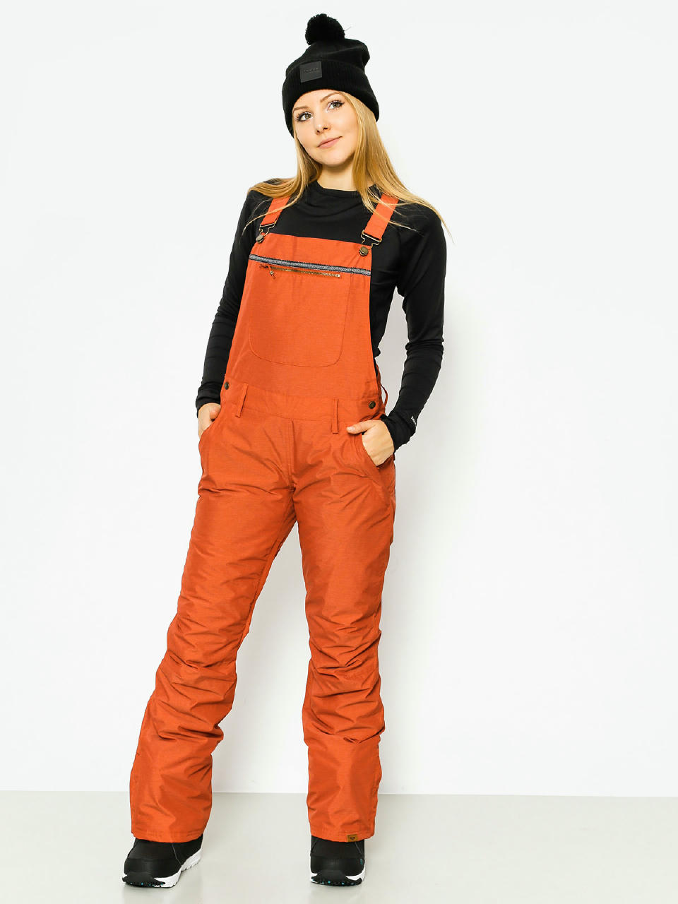 Womens Roxy Snowboard pants Non Stop Bib (rooibos tea)