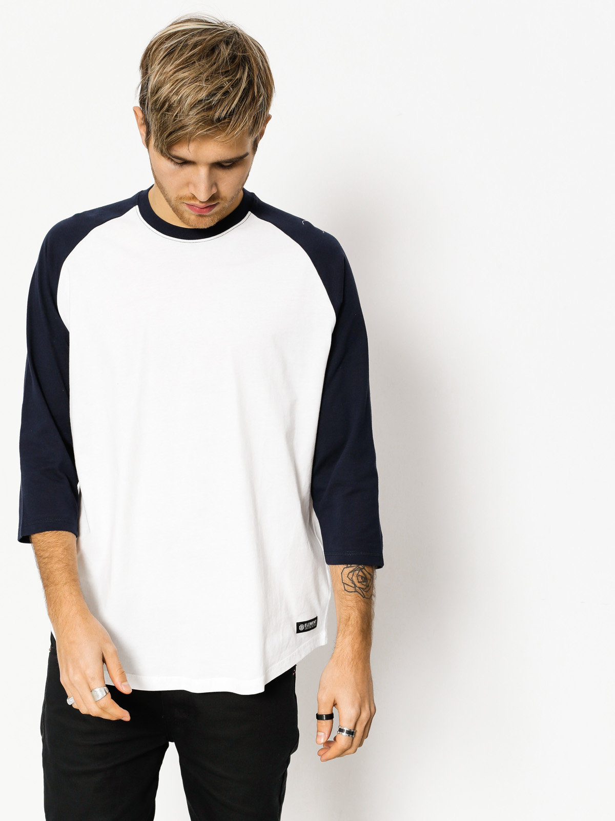 Element T-Shirt Basic Raglan Qtr (optic white)