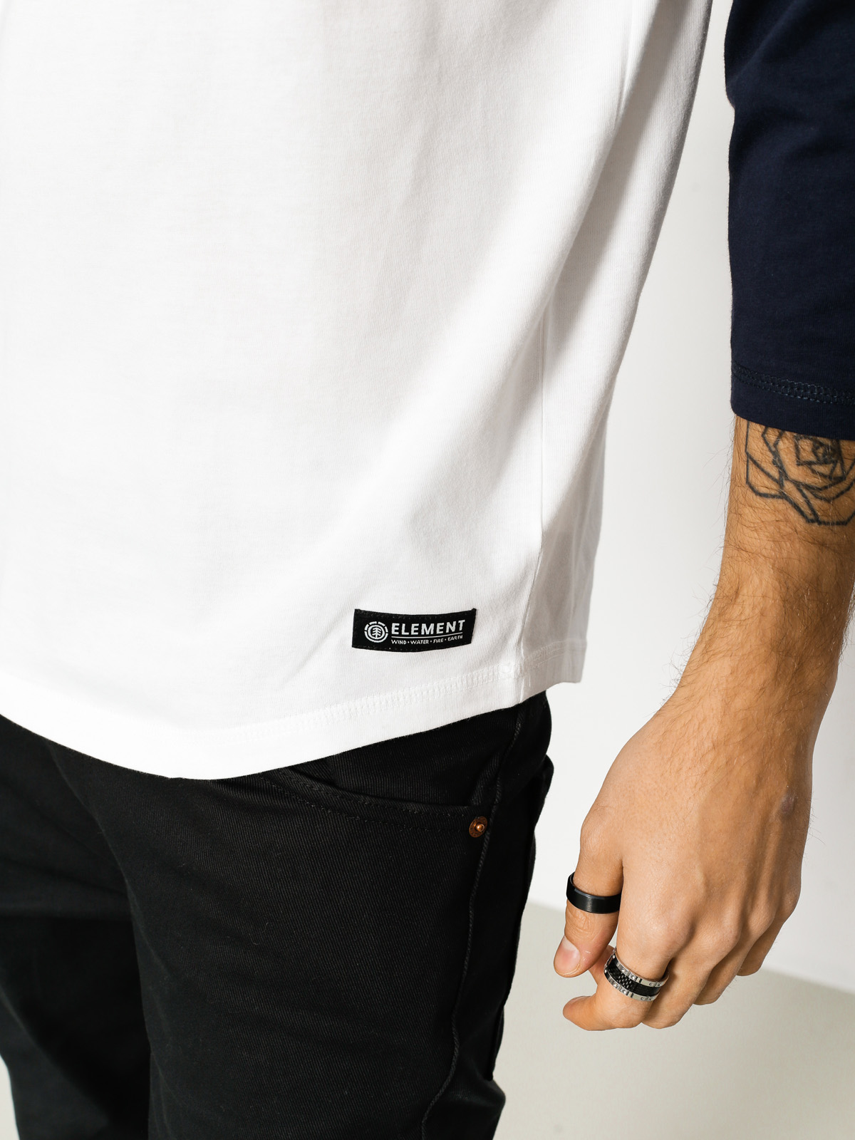 Element T-Shirt Basic Raglan Qtr (optic white)