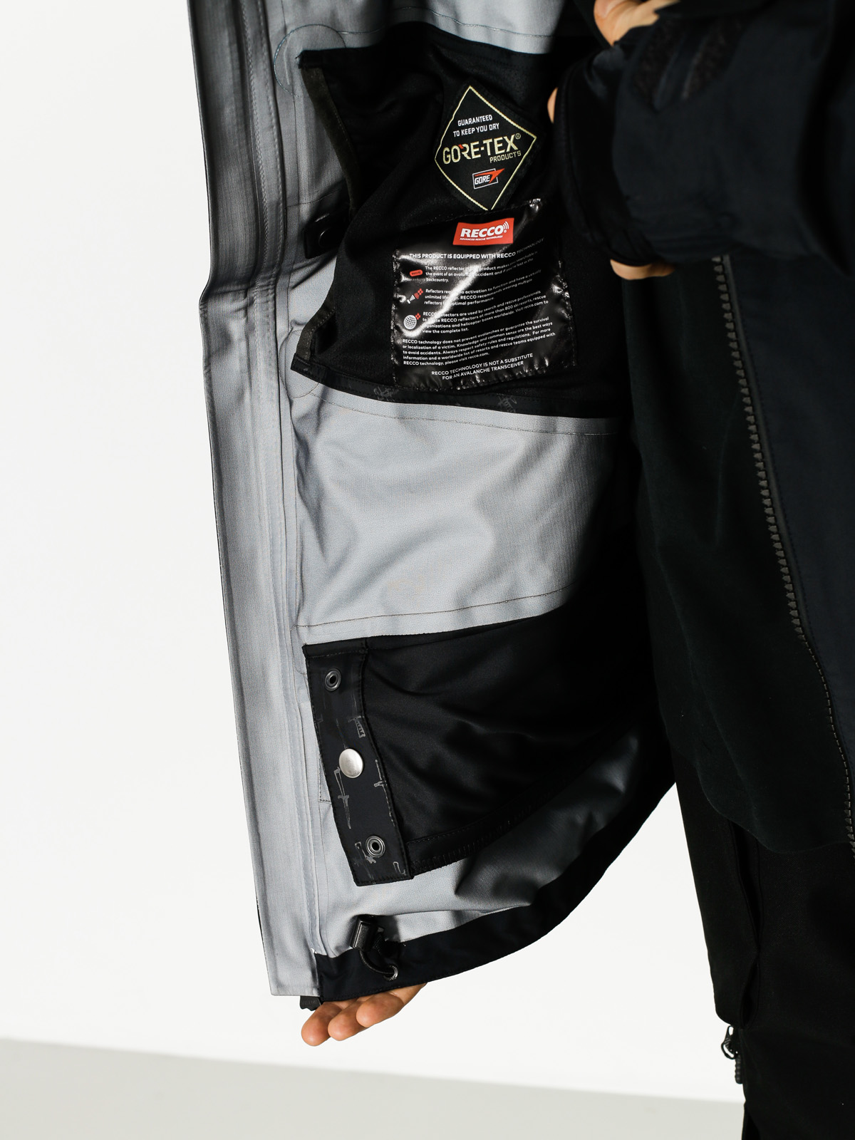 Mens Volcom Snowboard jacket Td2 Gore Tex (blk)