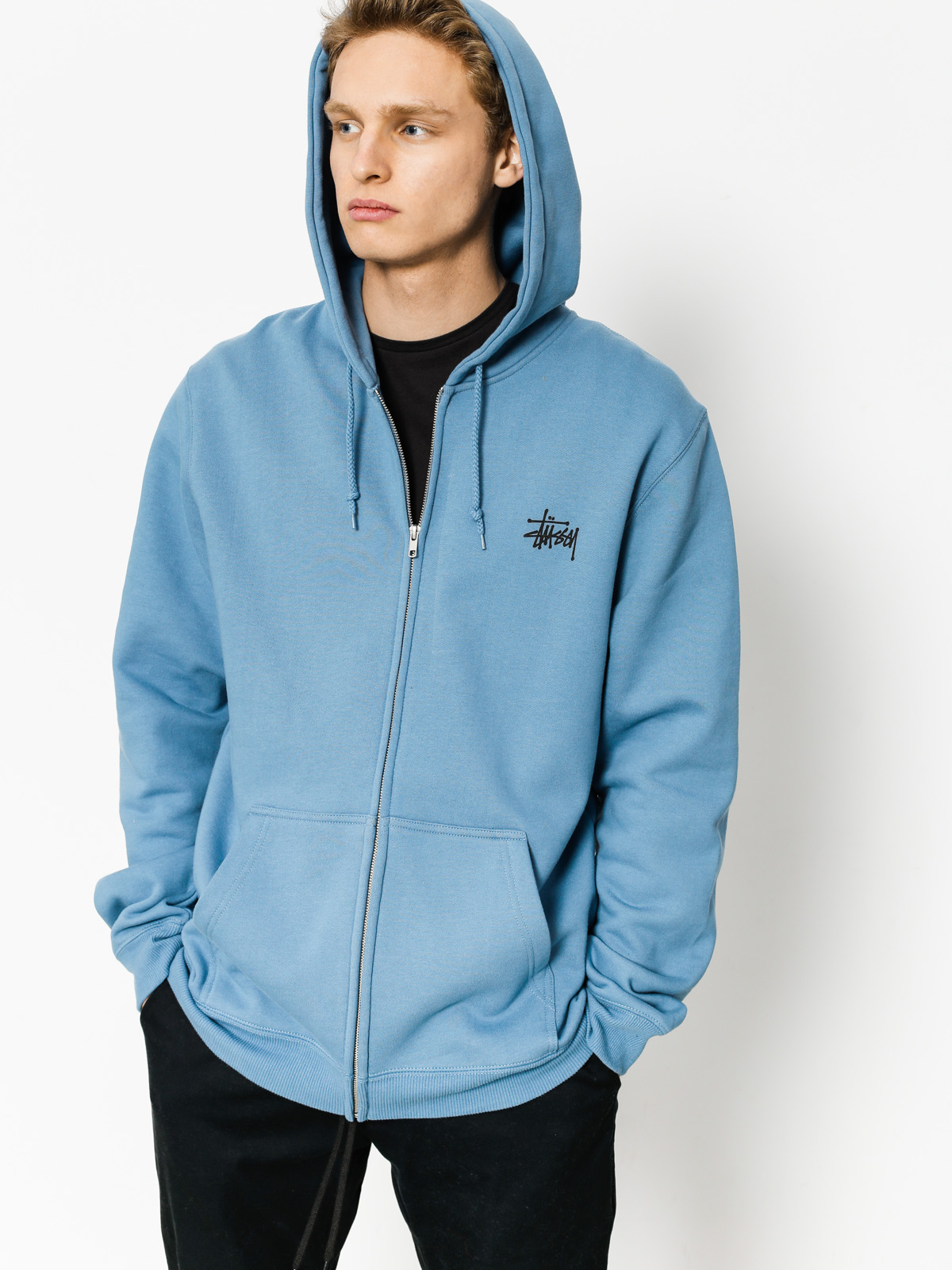 Stussy Hoodie Basic ZHD (steel)