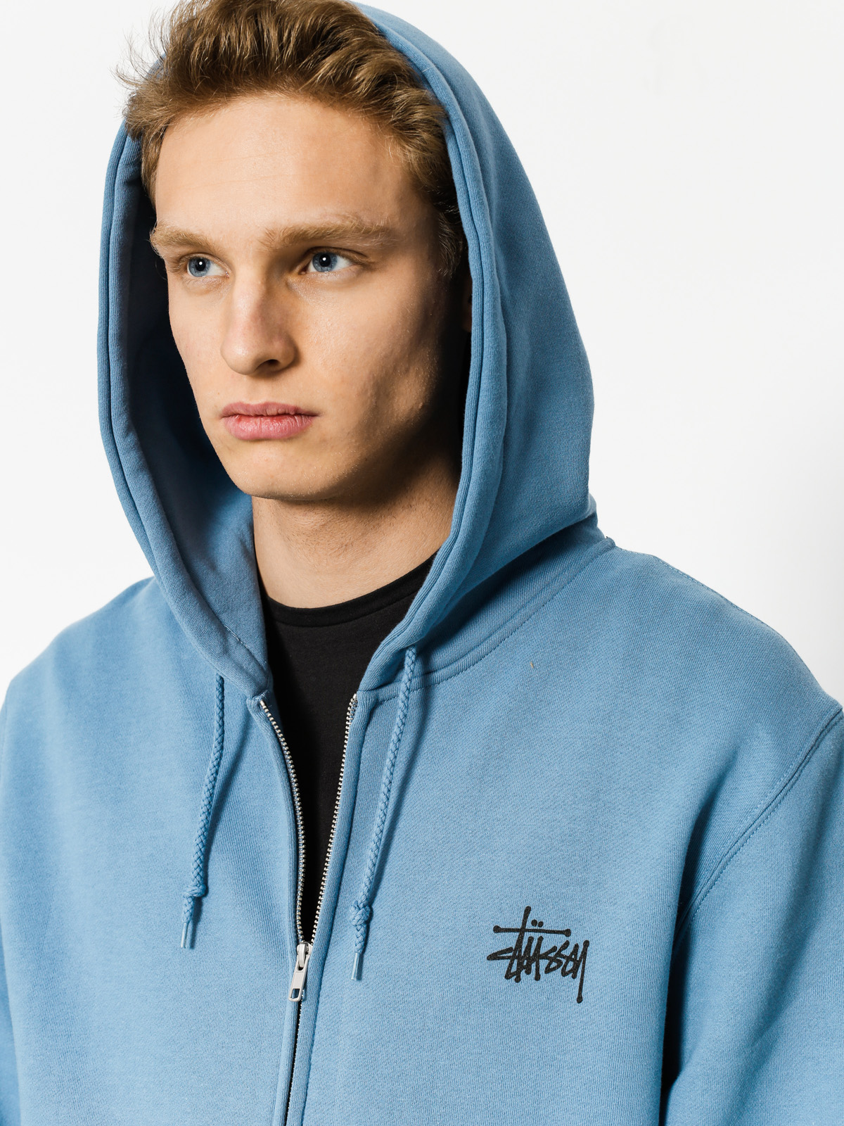 Stussy Hoodie Basic ZHD (steel)