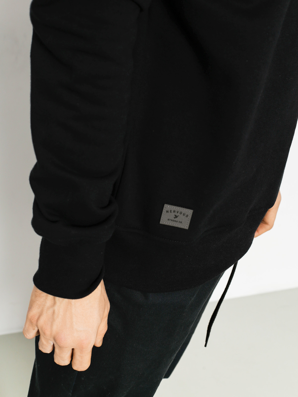 Nervous Sweatshirt Rose Icon (black)