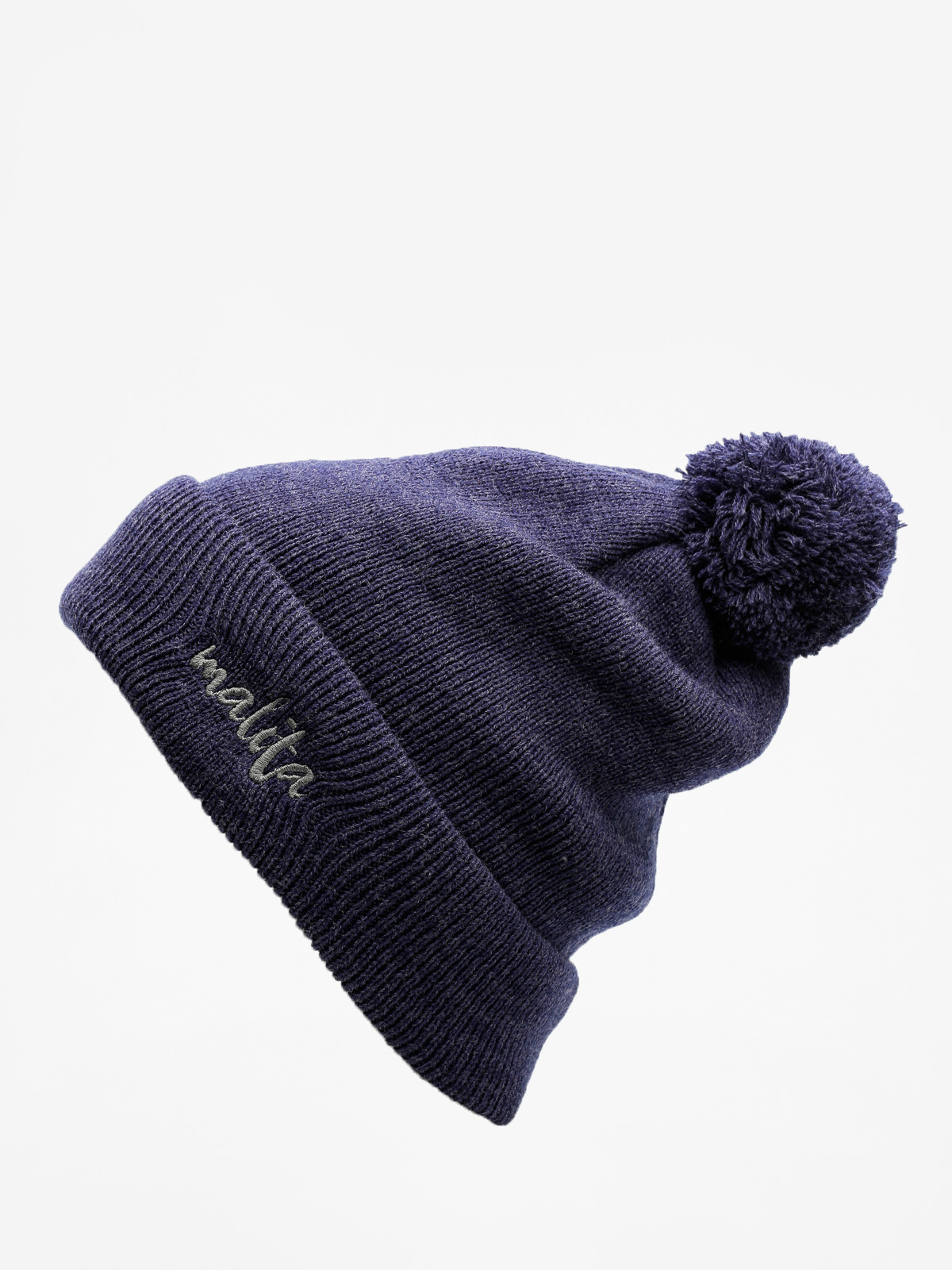 Malita Mütze Icon Pompon (navy/grey)