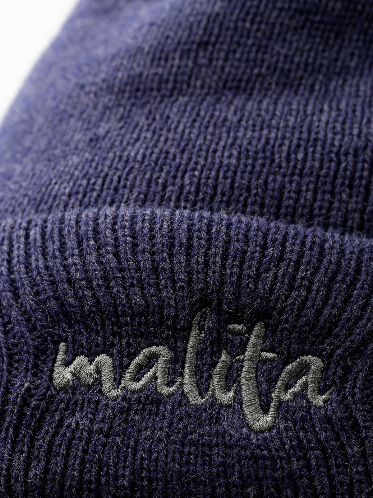 Malita Mütze Icon Pompon (navy/grey)
