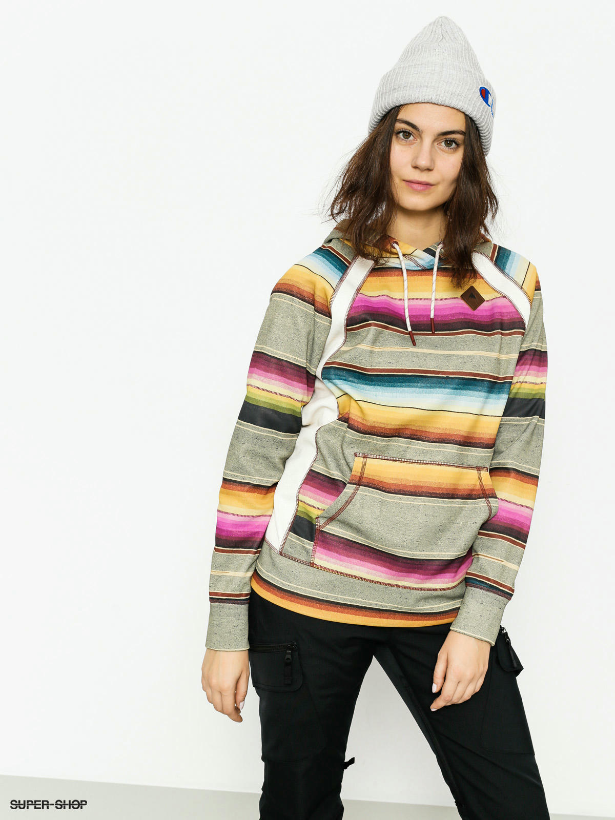 Burton Hoodie Heron HD Wmn mija stripe