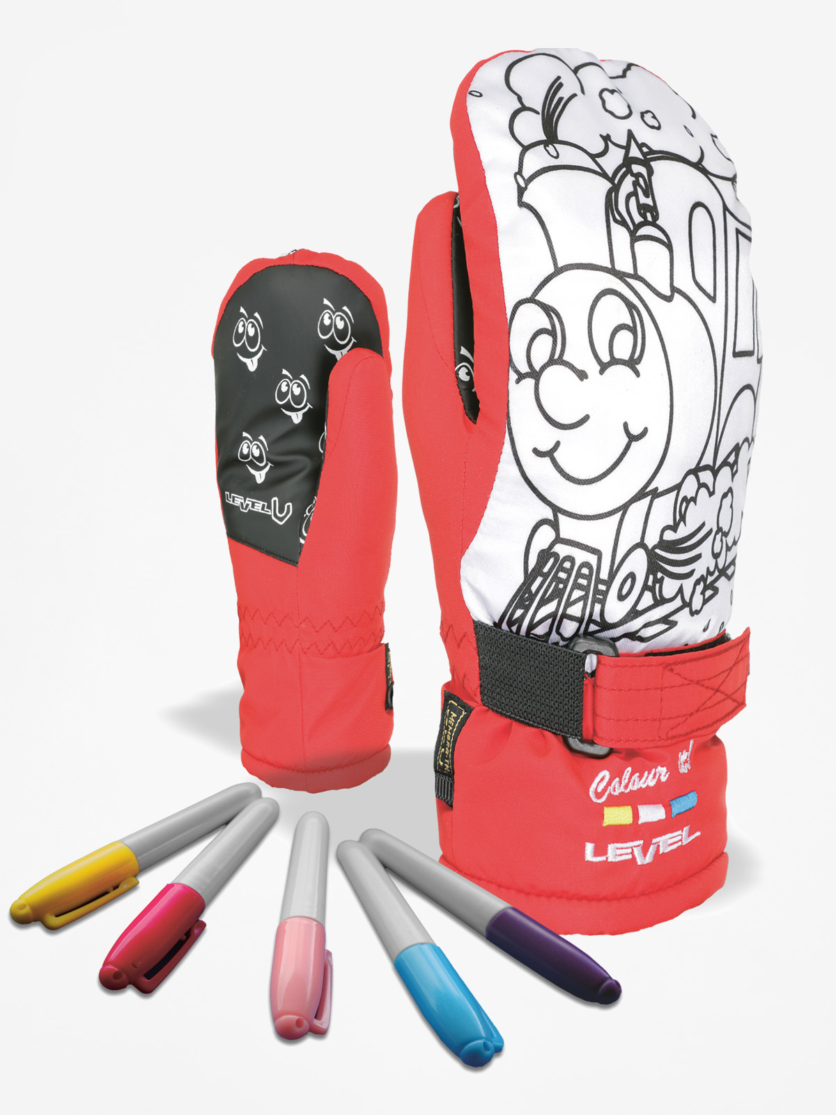 Level Gloves Pop Art Jr Mitt (red)