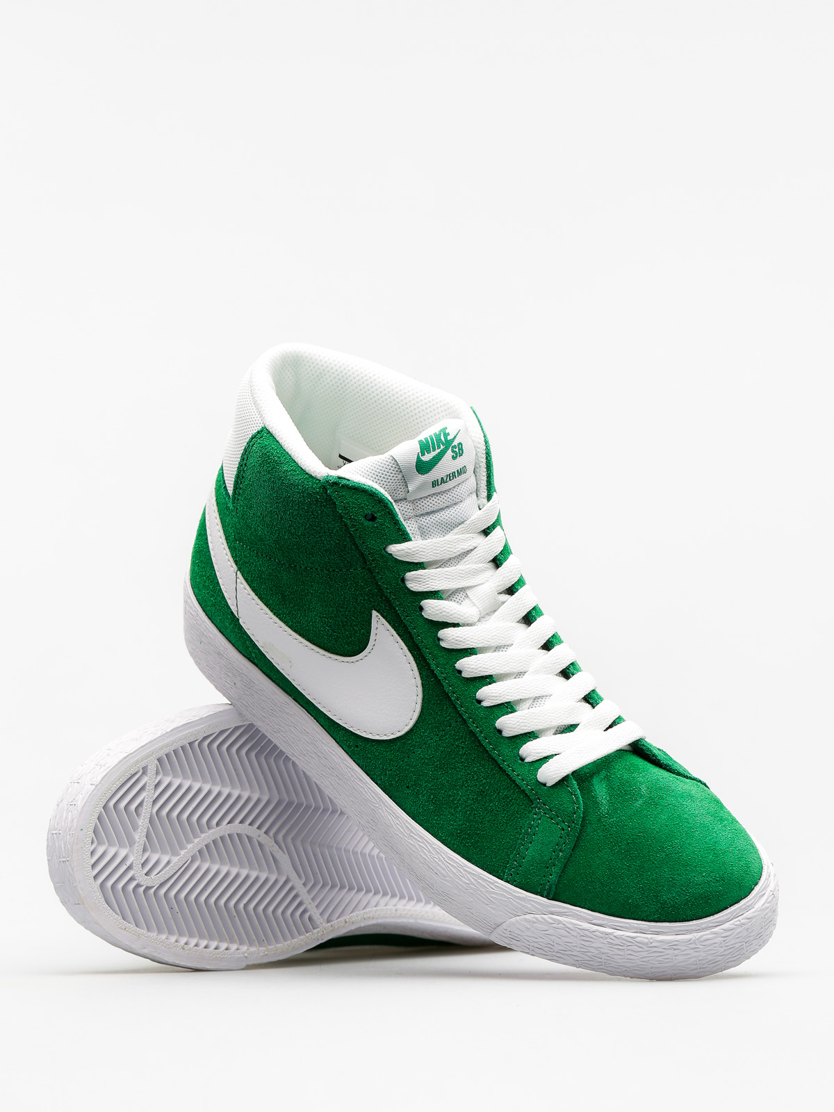 Nike SB Shoes Zoom Blazer Mid - green (pine green/white)