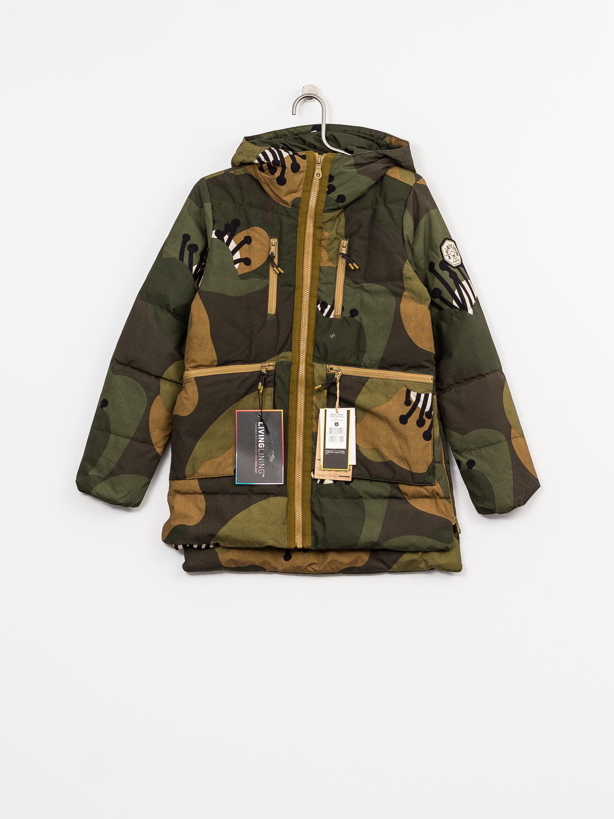 Womens Burton Snowboard jacket King Pine (forest poppyfield)