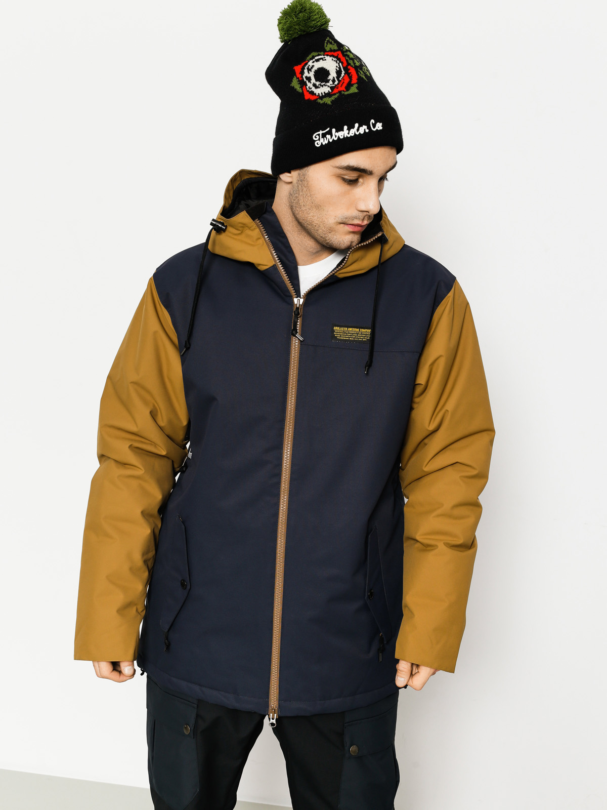 Mens Airblaster Snowboard jacket Toaster Jacket (midnight camel)