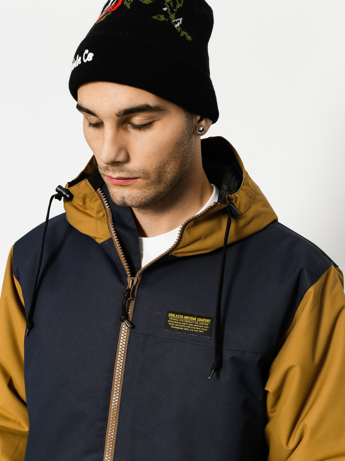 Mens Airblaster Snowboard jacket Toaster Jacket (midnight camel)