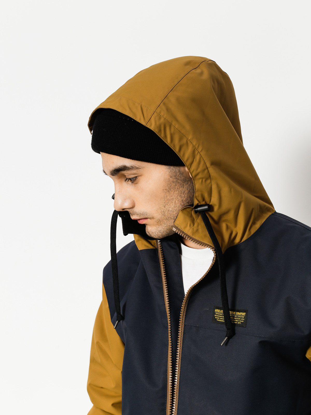 Mens Airblaster Snowboard jacket Toaster Jacket (midnight camel)