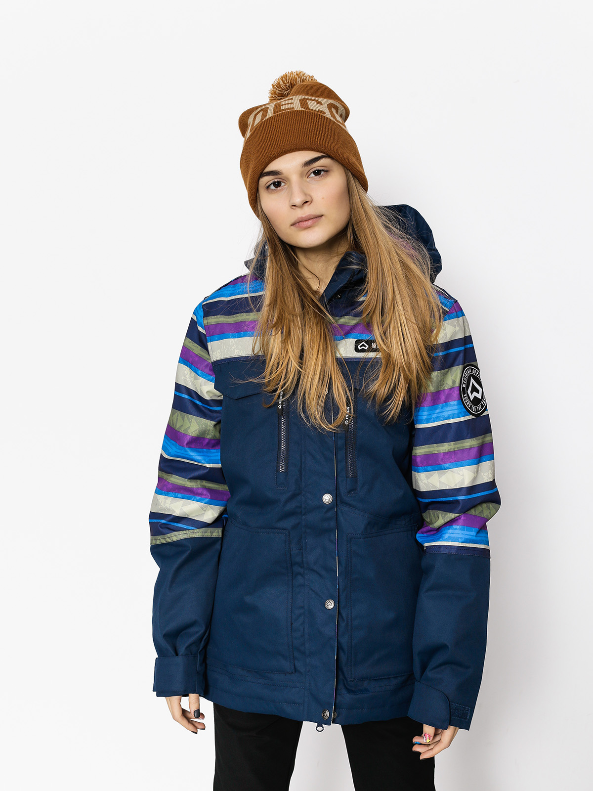 Damen Westbeach Snowboardjacke Waltz Jacket (ultramarine/multi colour aztec)