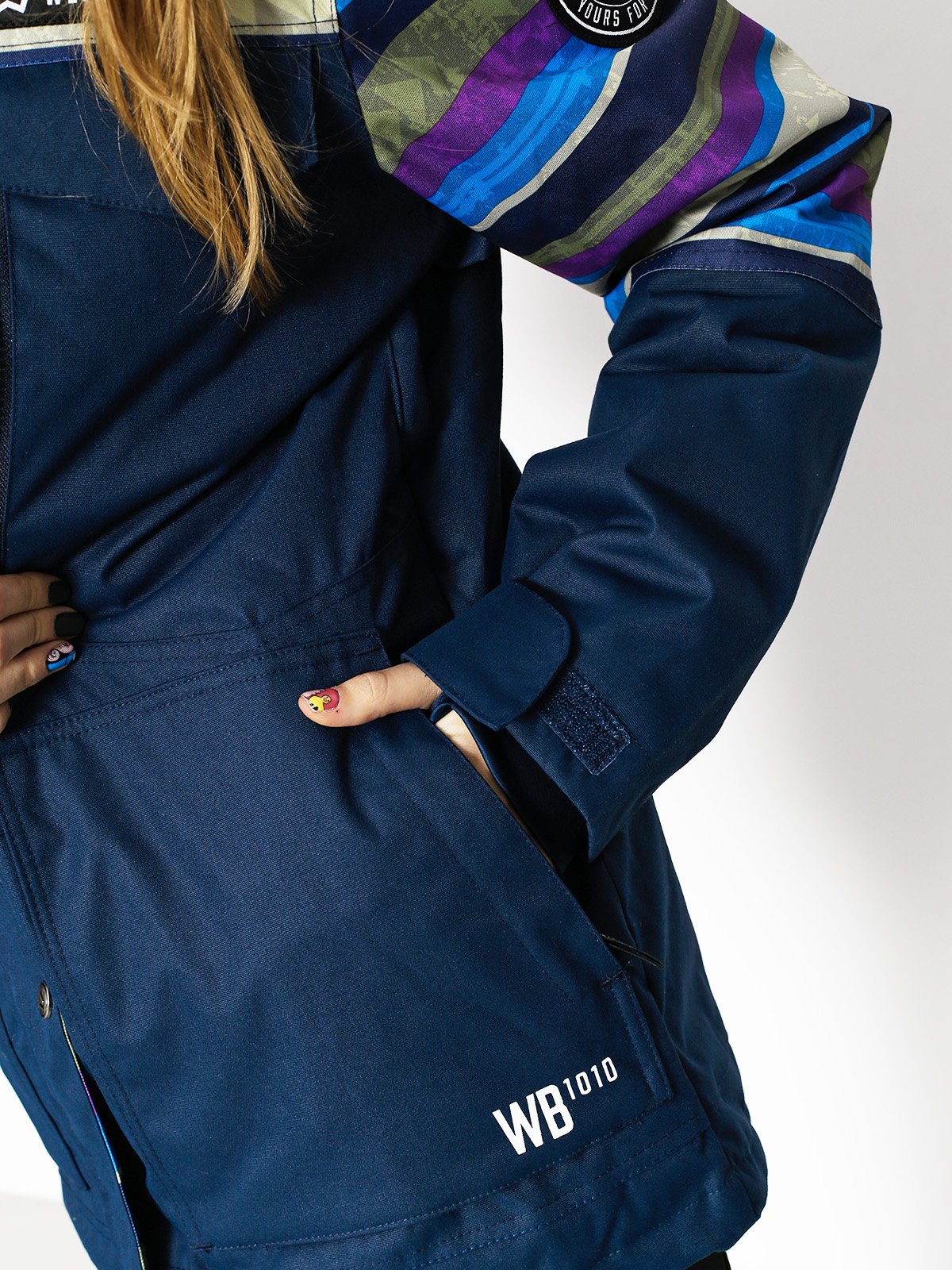 Damen Westbeach Snowboardjacke Waltz Jacket (ultramarine/multi colour aztec)