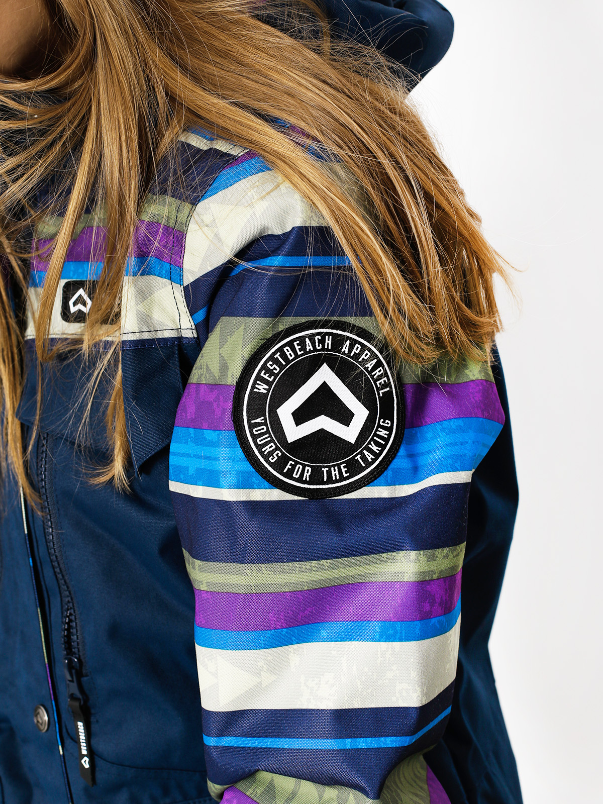 Westbeach Snowboard jacket Waltz Jacket Wmn navy blue ultramarine multi colour aztec