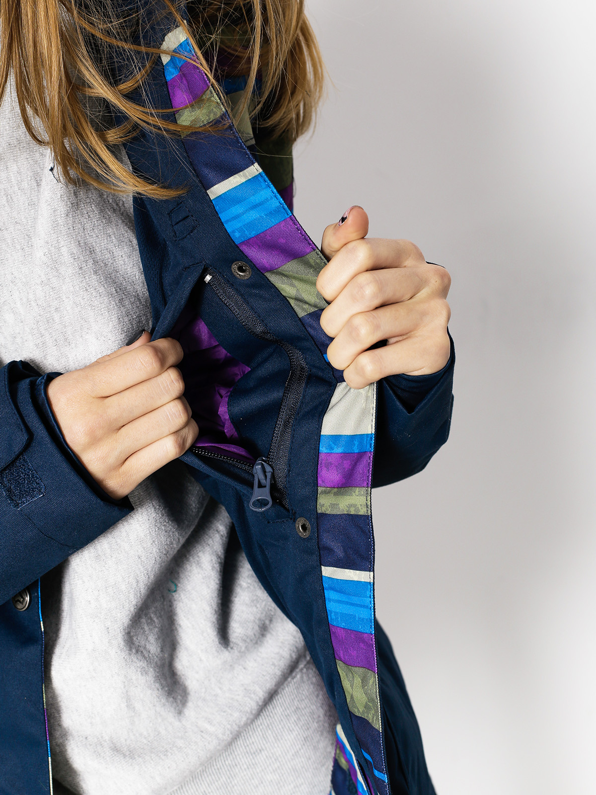 Damen Westbeach Snowboardjacke Waltz Jacket (ultramarine/multi colour aztec)