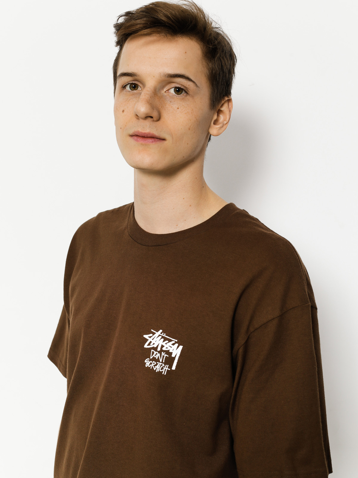 Stussy T-shirt DonT Scratch - brown (chocolate)