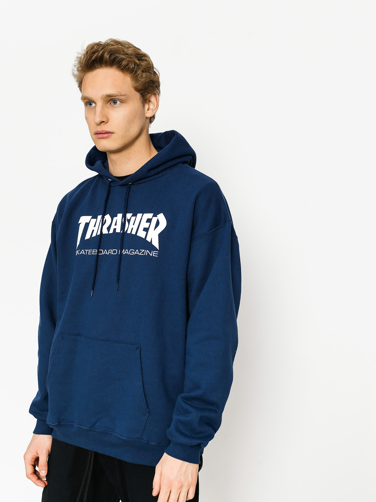 blue tie dye thrasher hoodie