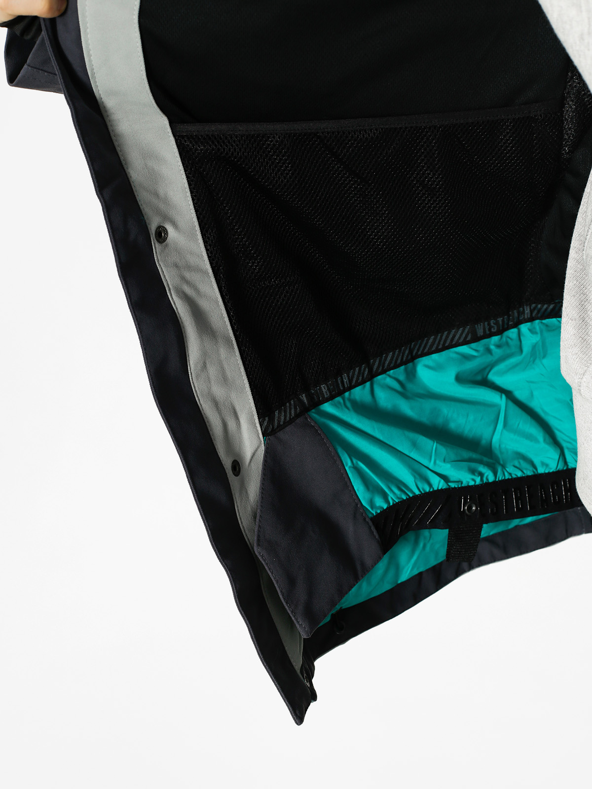 Mens Westbeach Snowboard jacket Trojan Jacket (steel/grey skies)