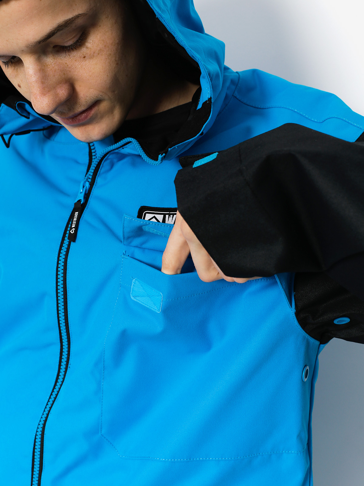 Mens Westbeach Snowboard jacket Bantam Jacket (iceberg blue/black)