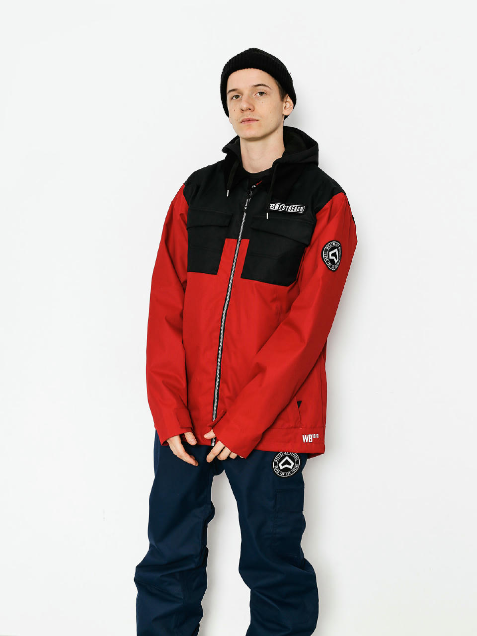 Mens Westbeach Snowboard jacket Dauntless Jacket (chilli red/black)