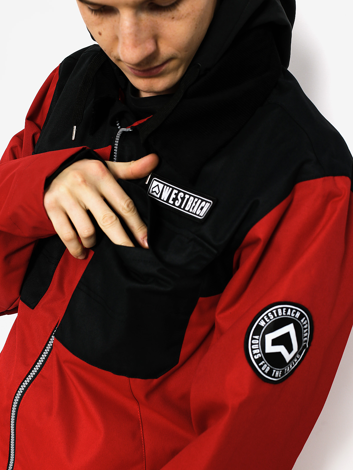 Westbeach Snowboard jacket Dauntless Jacket - red (chilli red/black)