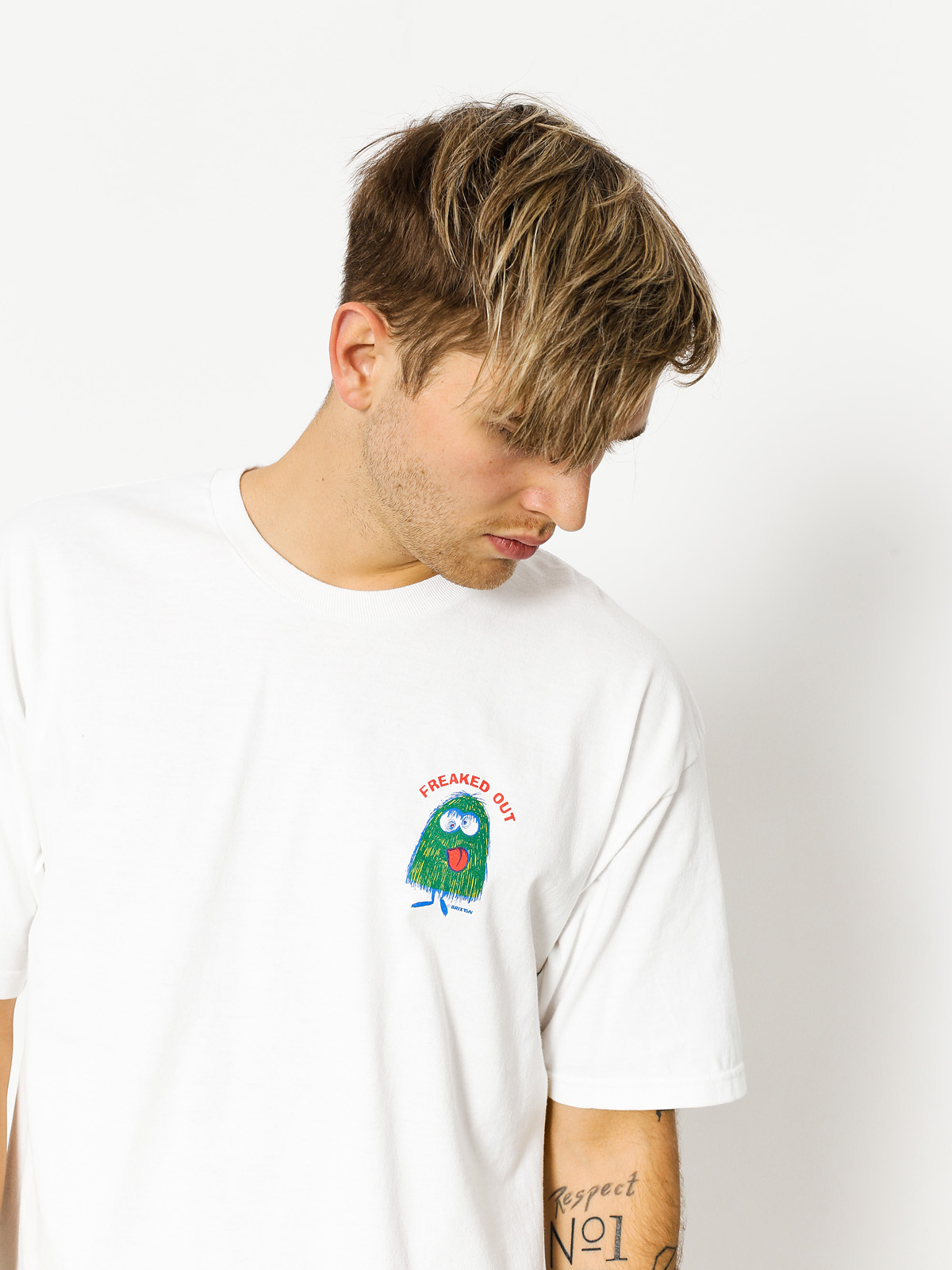 Brixton T-shirt Freaked Out Stt (white)