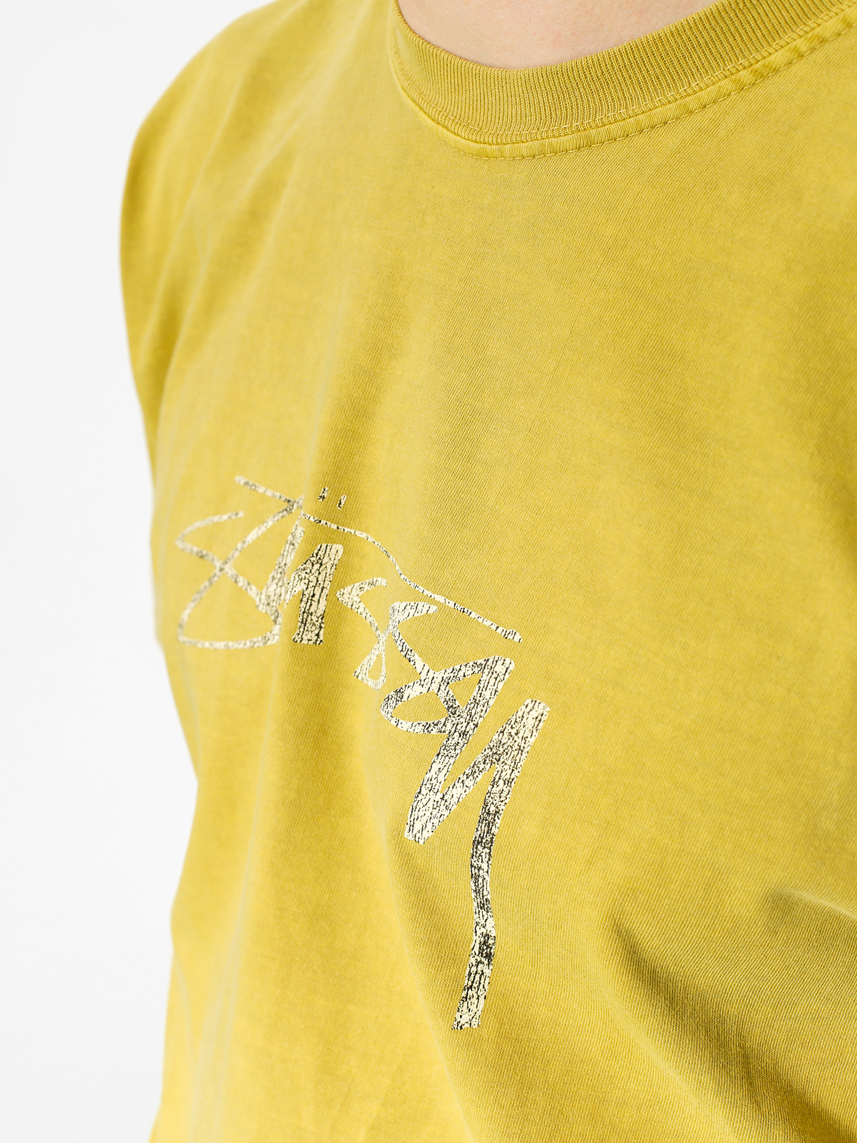 Stussy T-shirt Vintage Stock Pig Dyed (mustard)