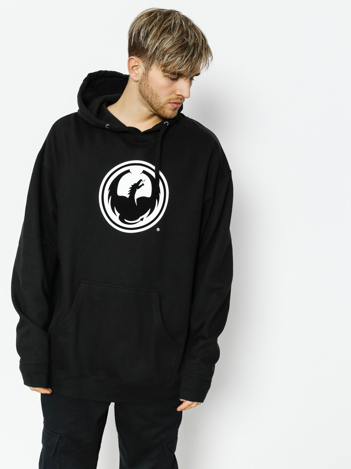 Dragon Hoodie Icon Pullover Hood Staple Line (black)