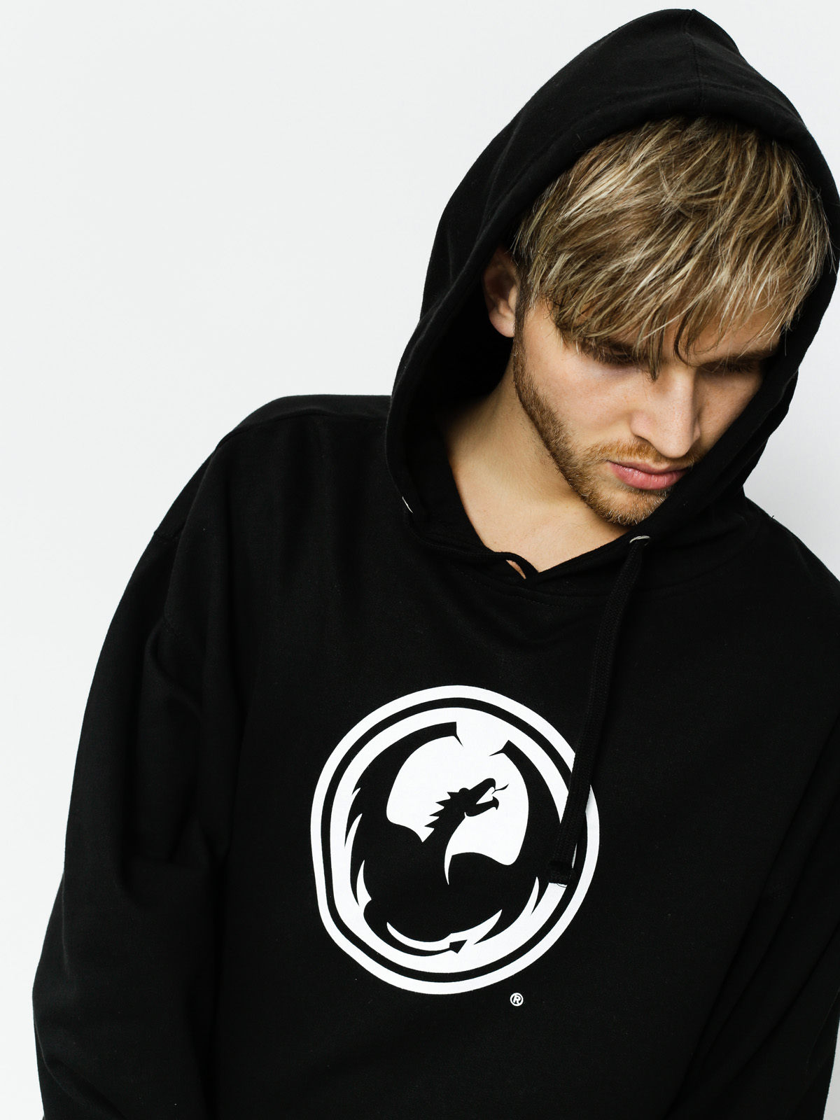 Dragon Hoodie Icon Pullover Hood Staple Line (black)