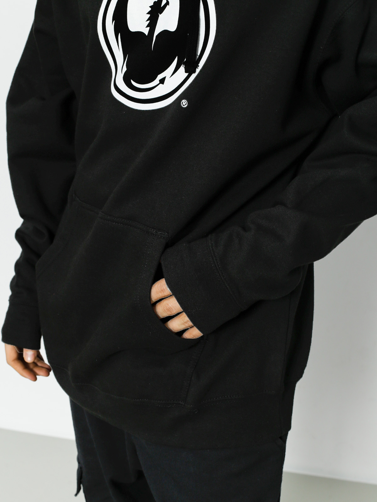 Dragon Hoodie Icon Pullover Hood Staple Line (black)