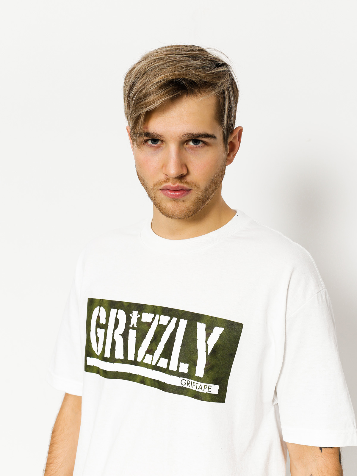 Grizzly Griptape T-shirt Forester Stamp (white)