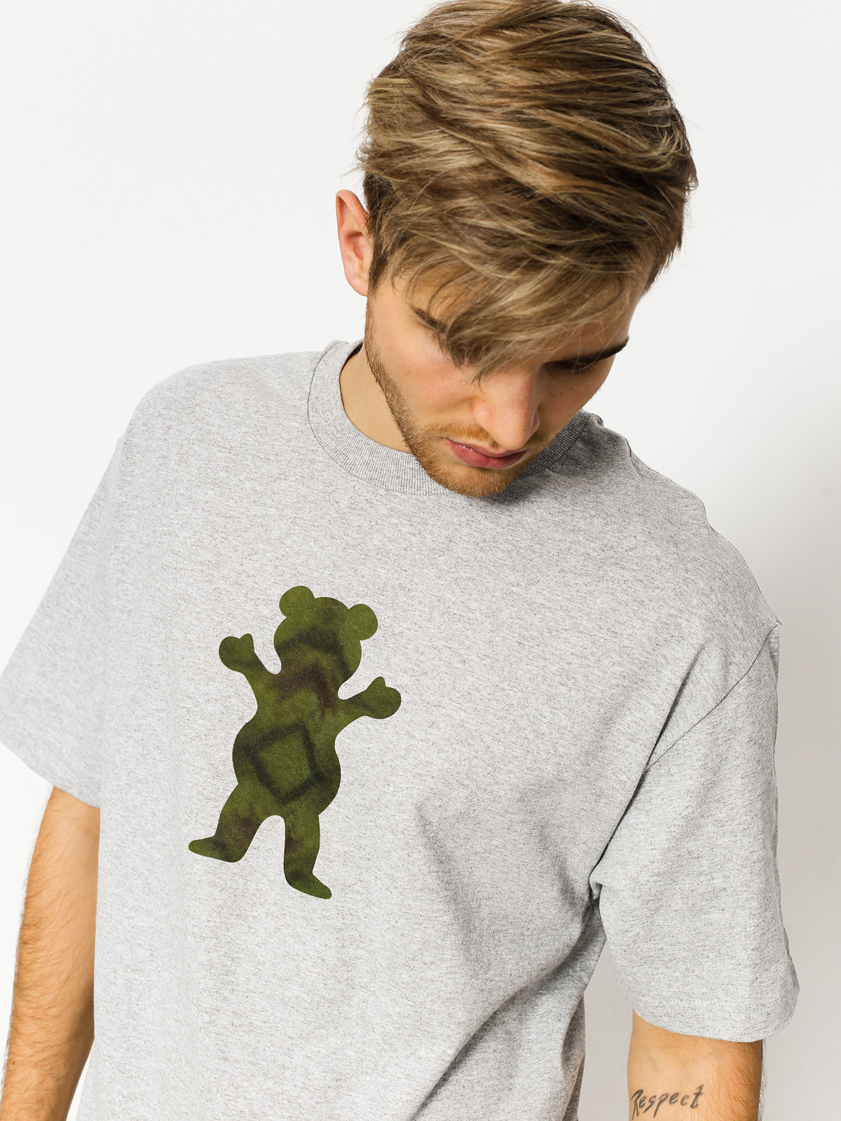 Grizzly Griptape T-shirt Forester Og Bear (heather)