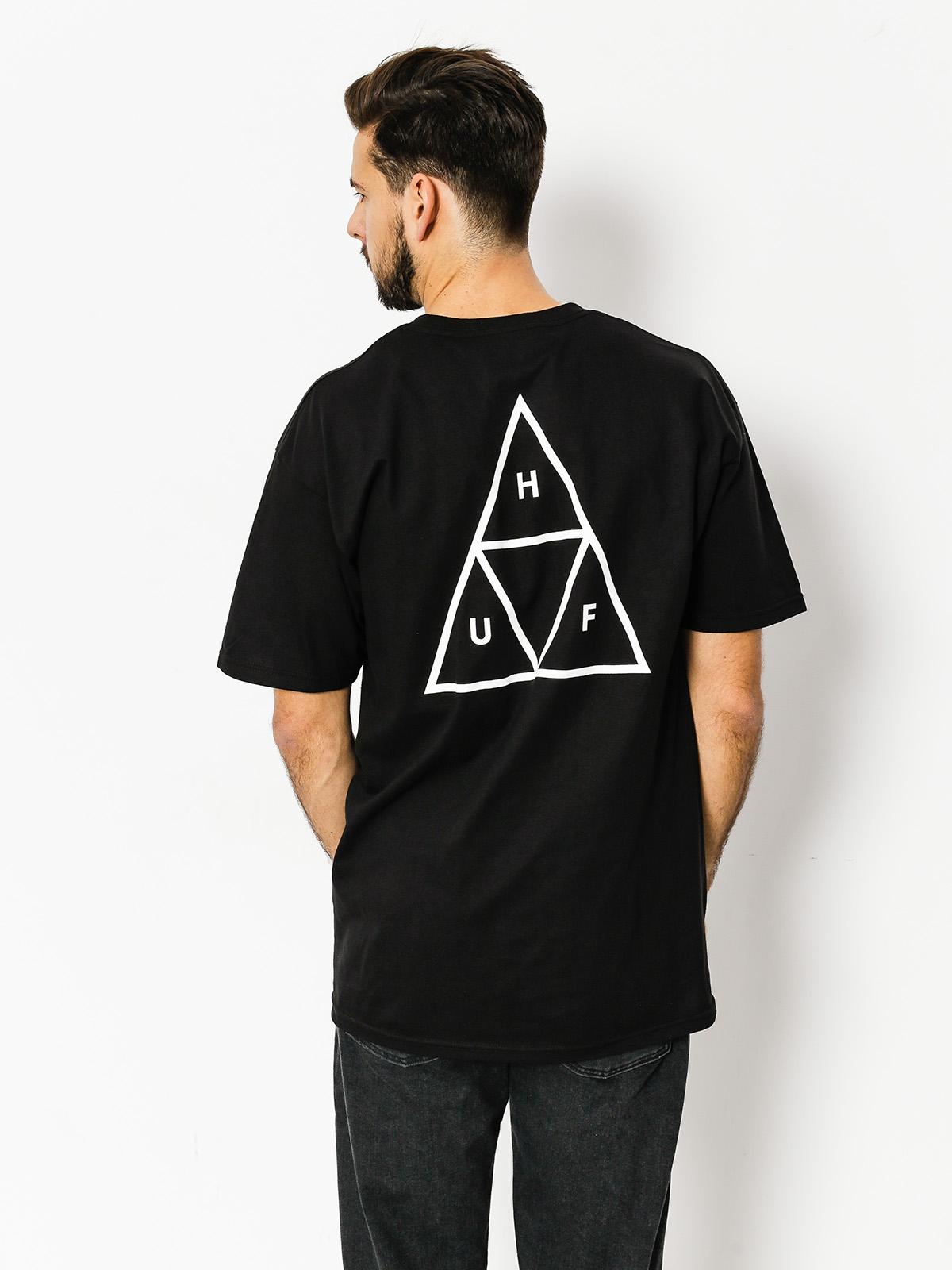 HUF T-shirt Triple Triangle (black)