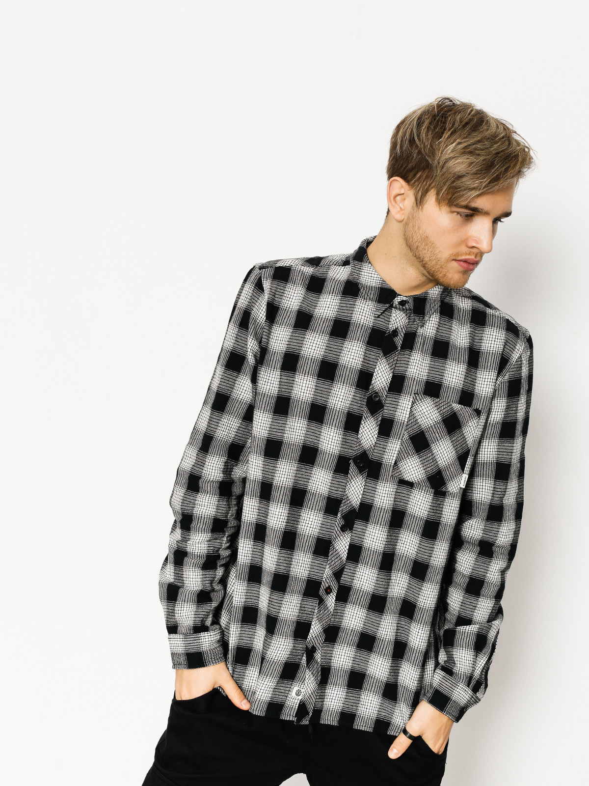 Element Hemd Clark Ls (flint black)