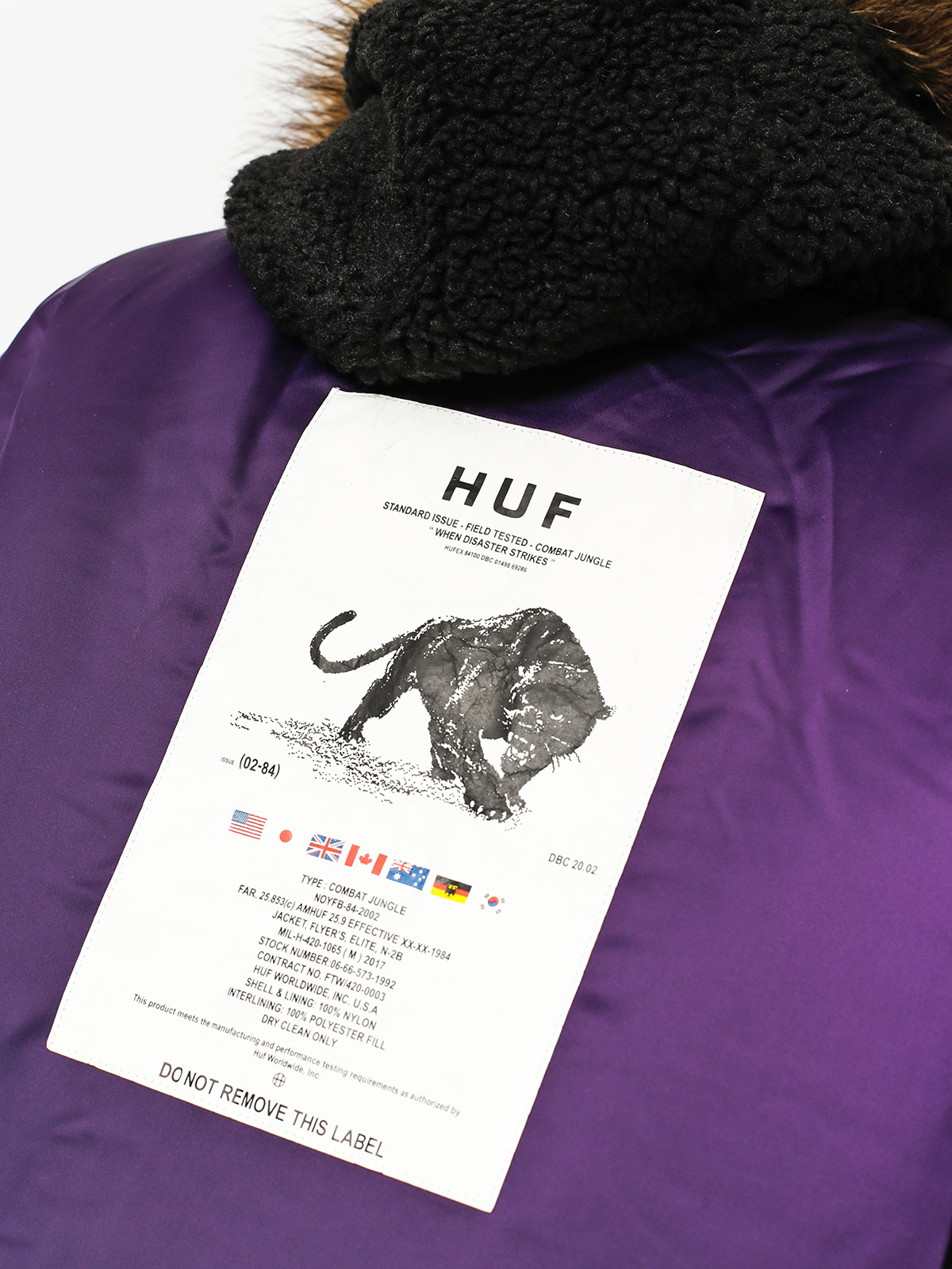 HUF Jacket N2B (black)