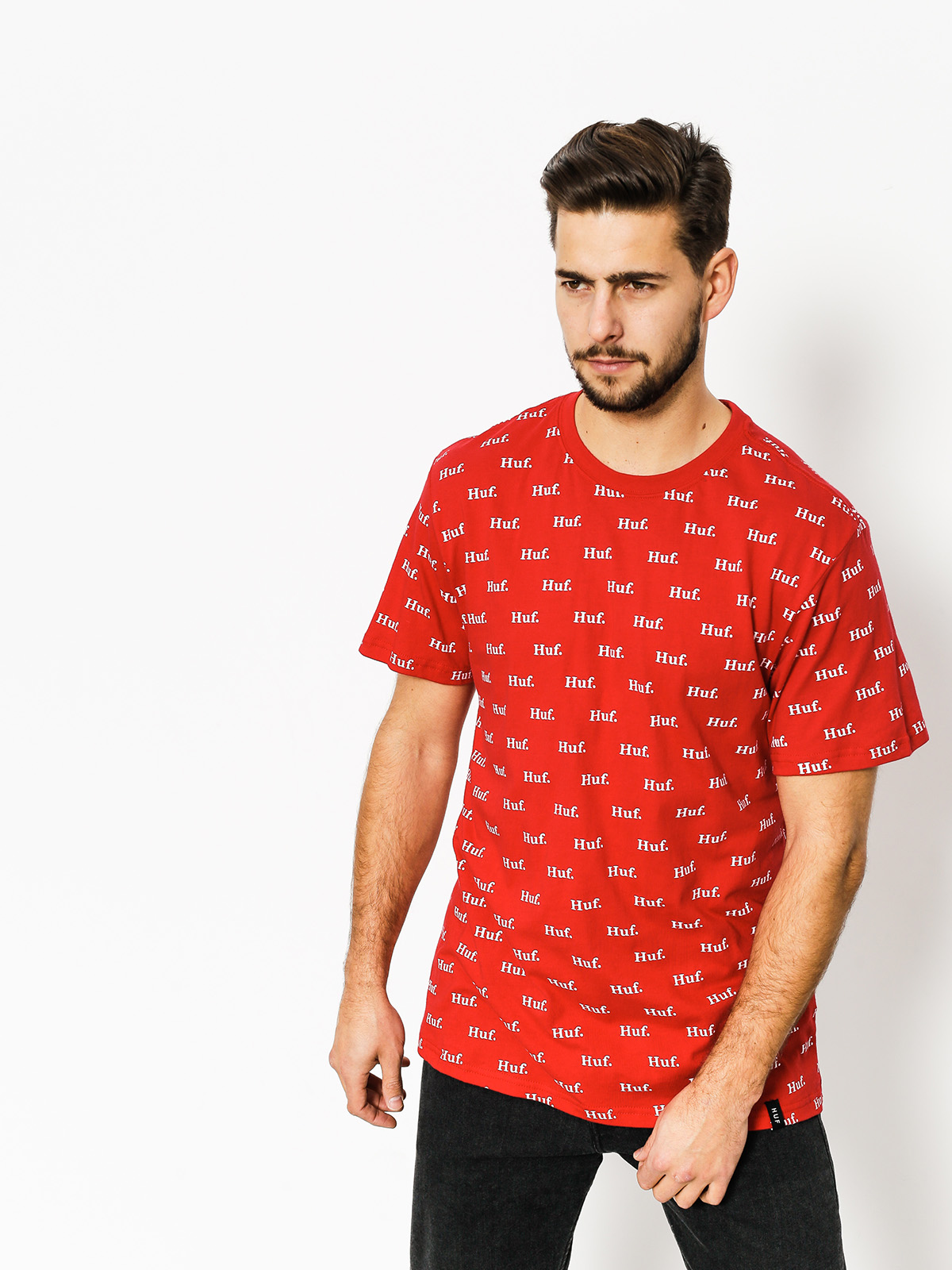 HUF T-shirt Domestic All Over Print (red)