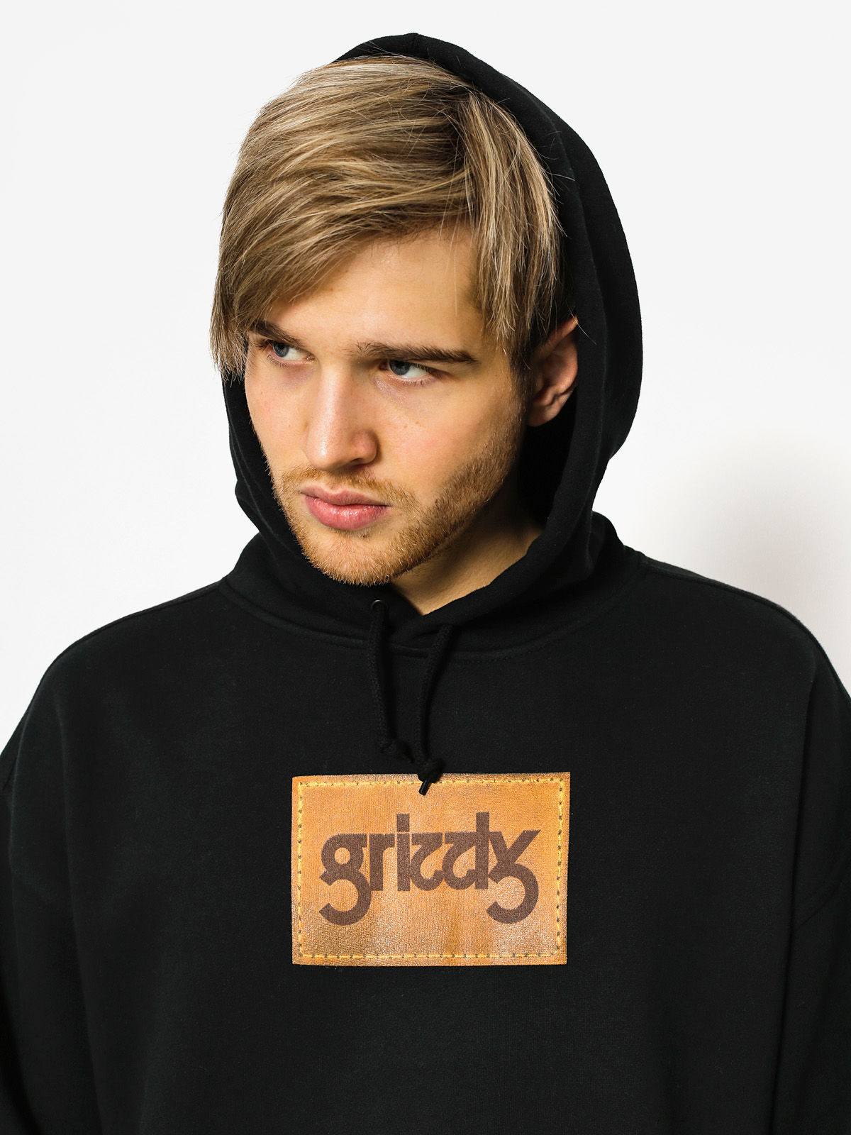 Grizzly Griptape Hoodie Riveted HD (black)