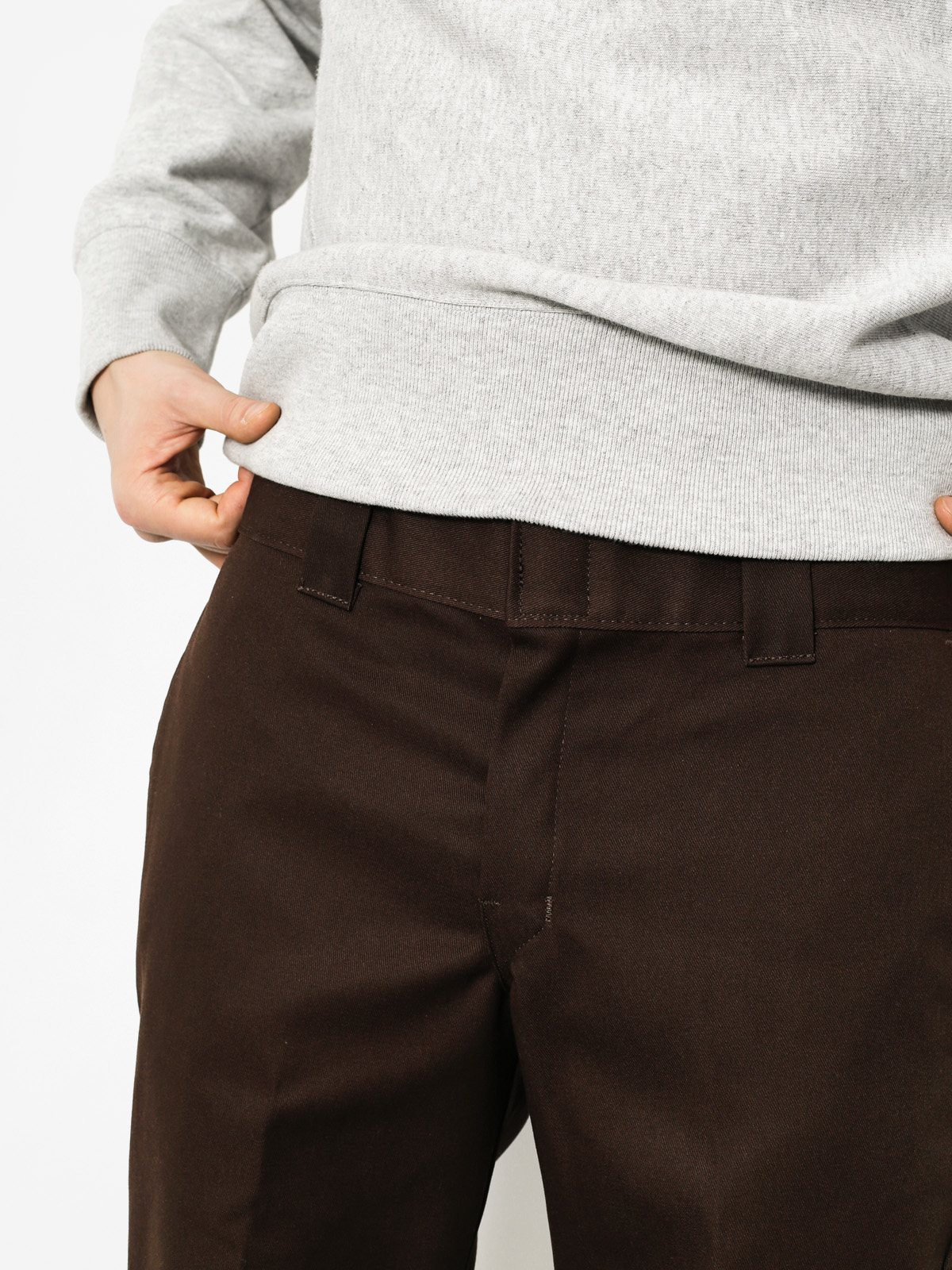 Dickies Hose WP873 Slim Straight Work Pant (chocolate brown)