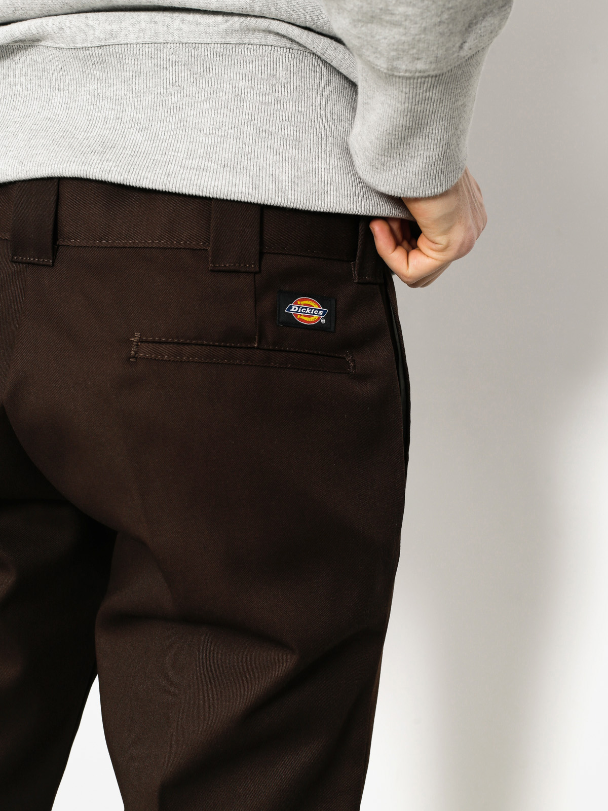 Dickies Hose WP873 Slim Straight Work Pant (chocolate brown)