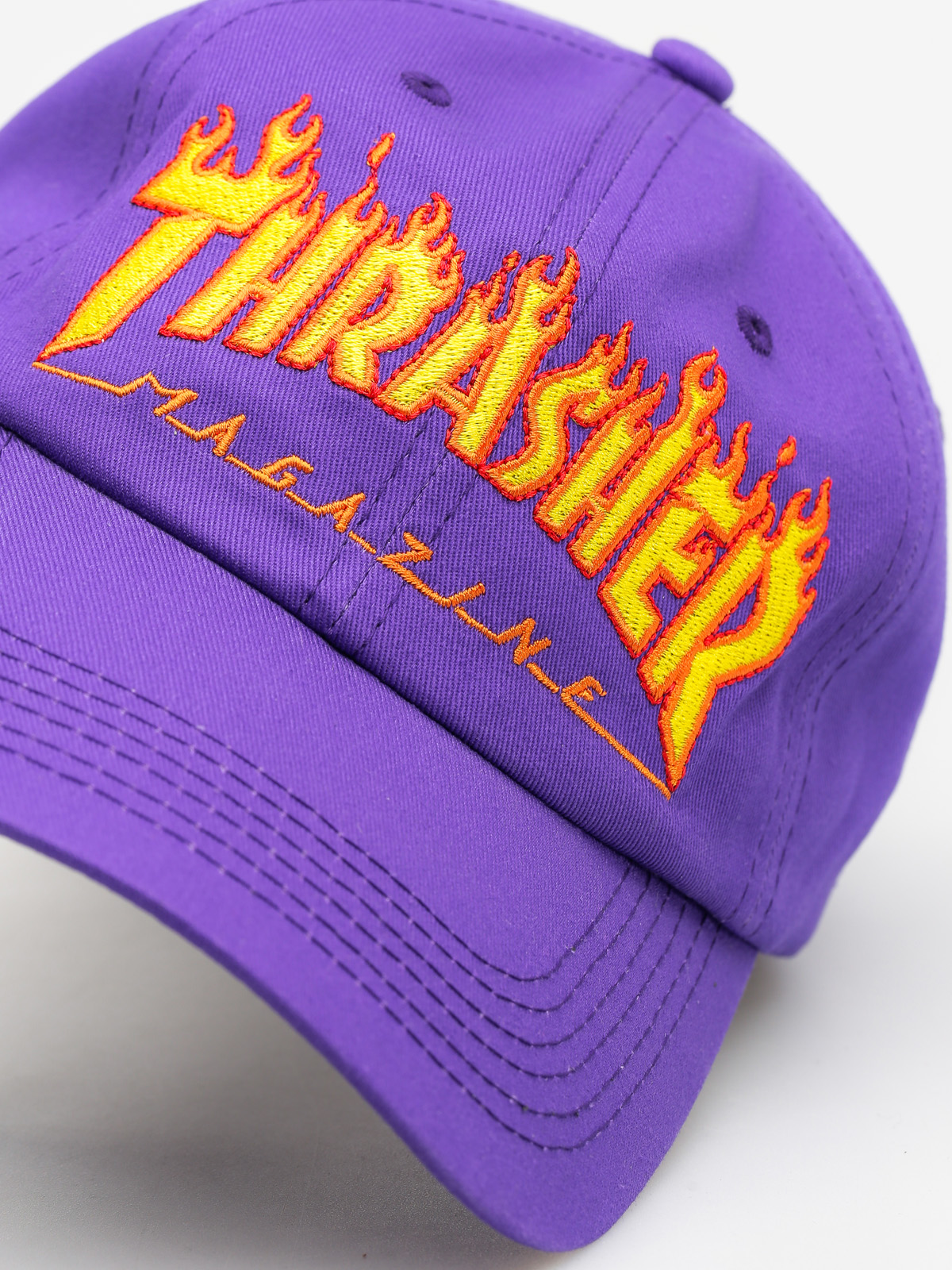 Thrasher Cap Flame Old Timer (purple)