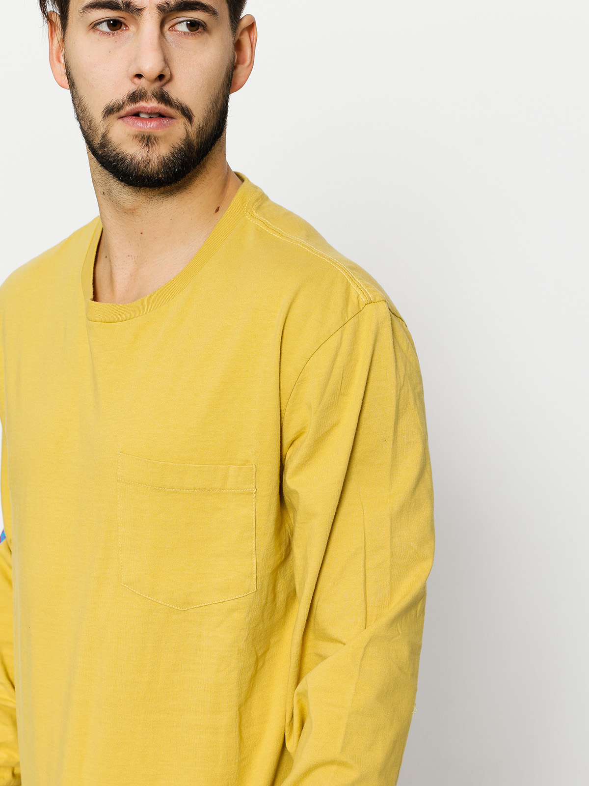 Brixton Longsleeve Accelerate Pkt (washed yellow)