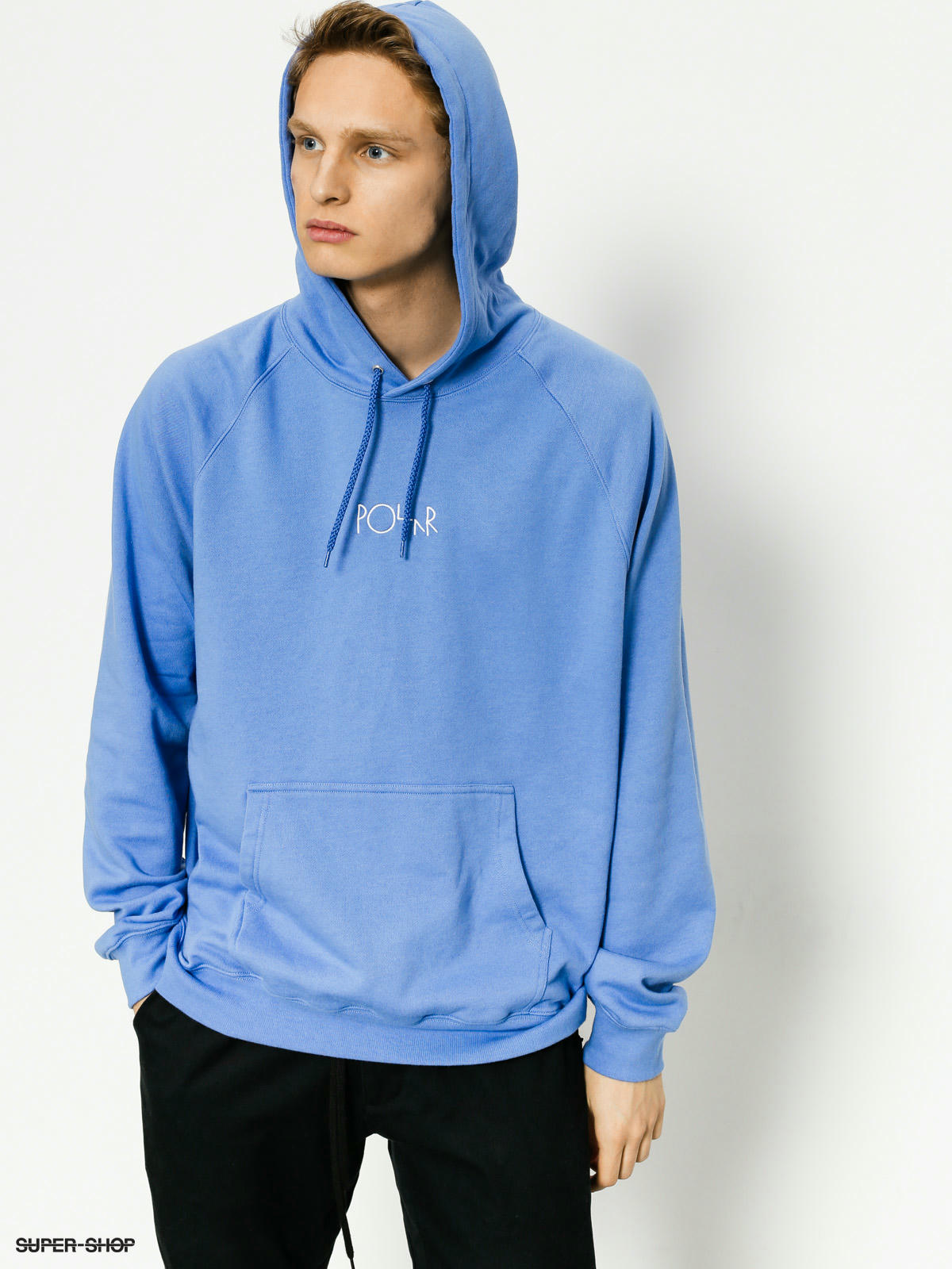 polar hoodie blue