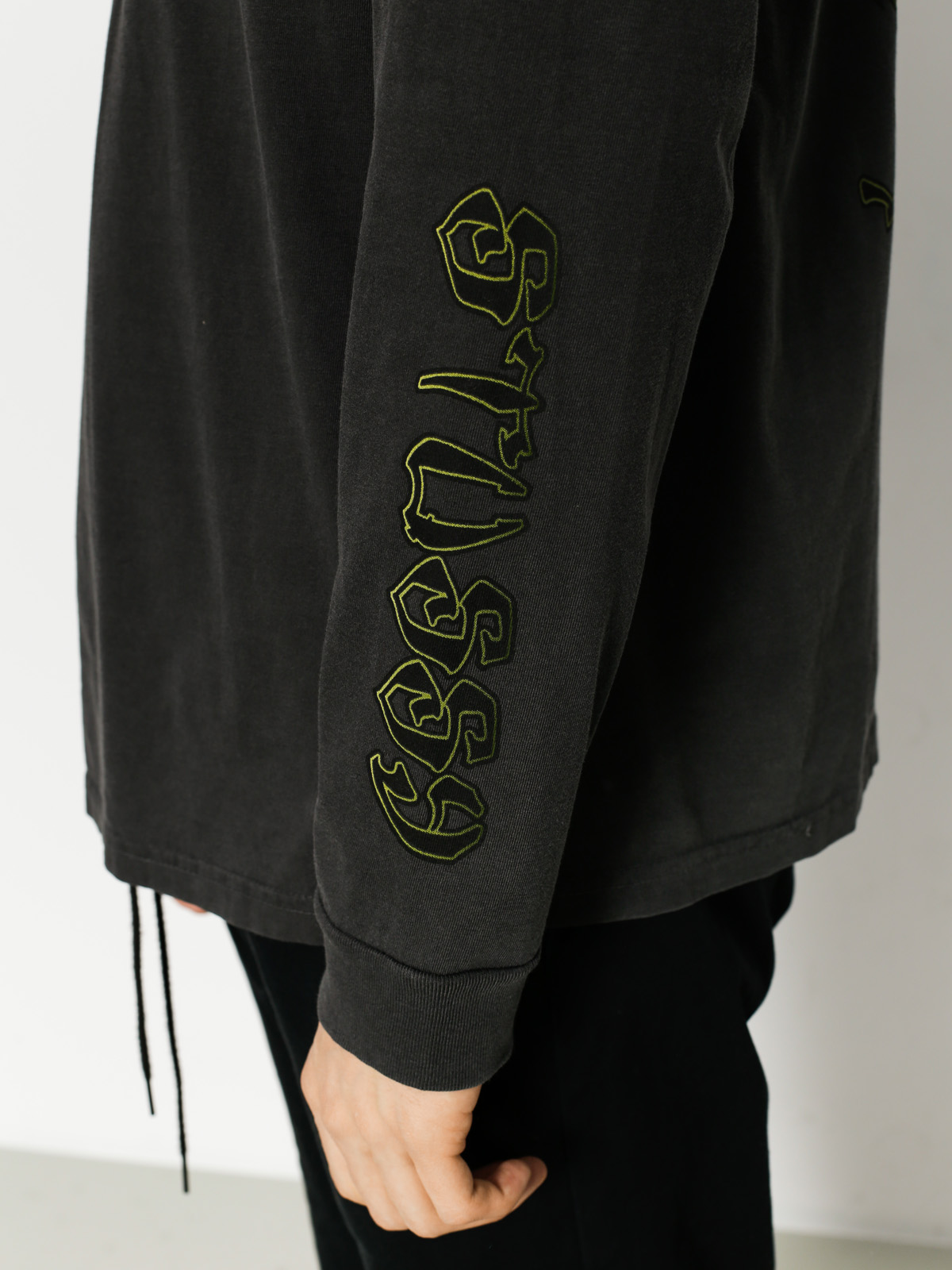 Stussy Longsleeve Double Dragon P Dyed Pkt (black)