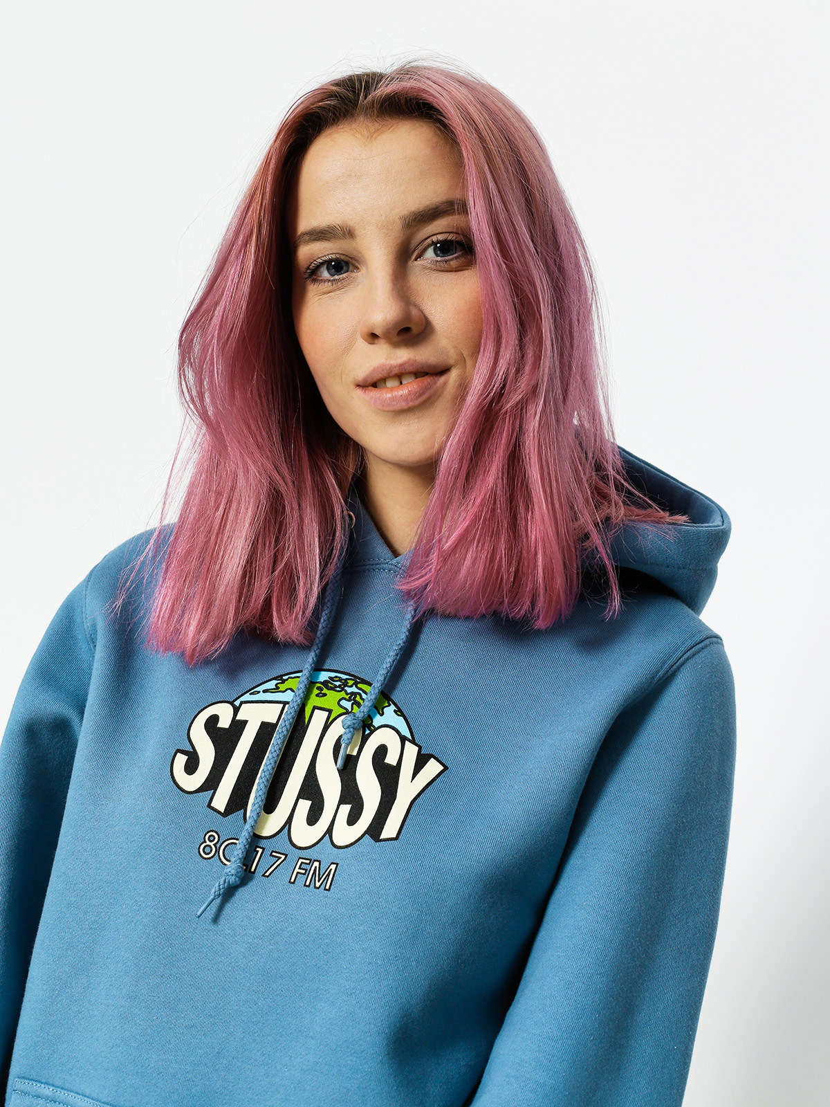 Stussy Hoodie 80 17 Fm HD Wmn (steel)