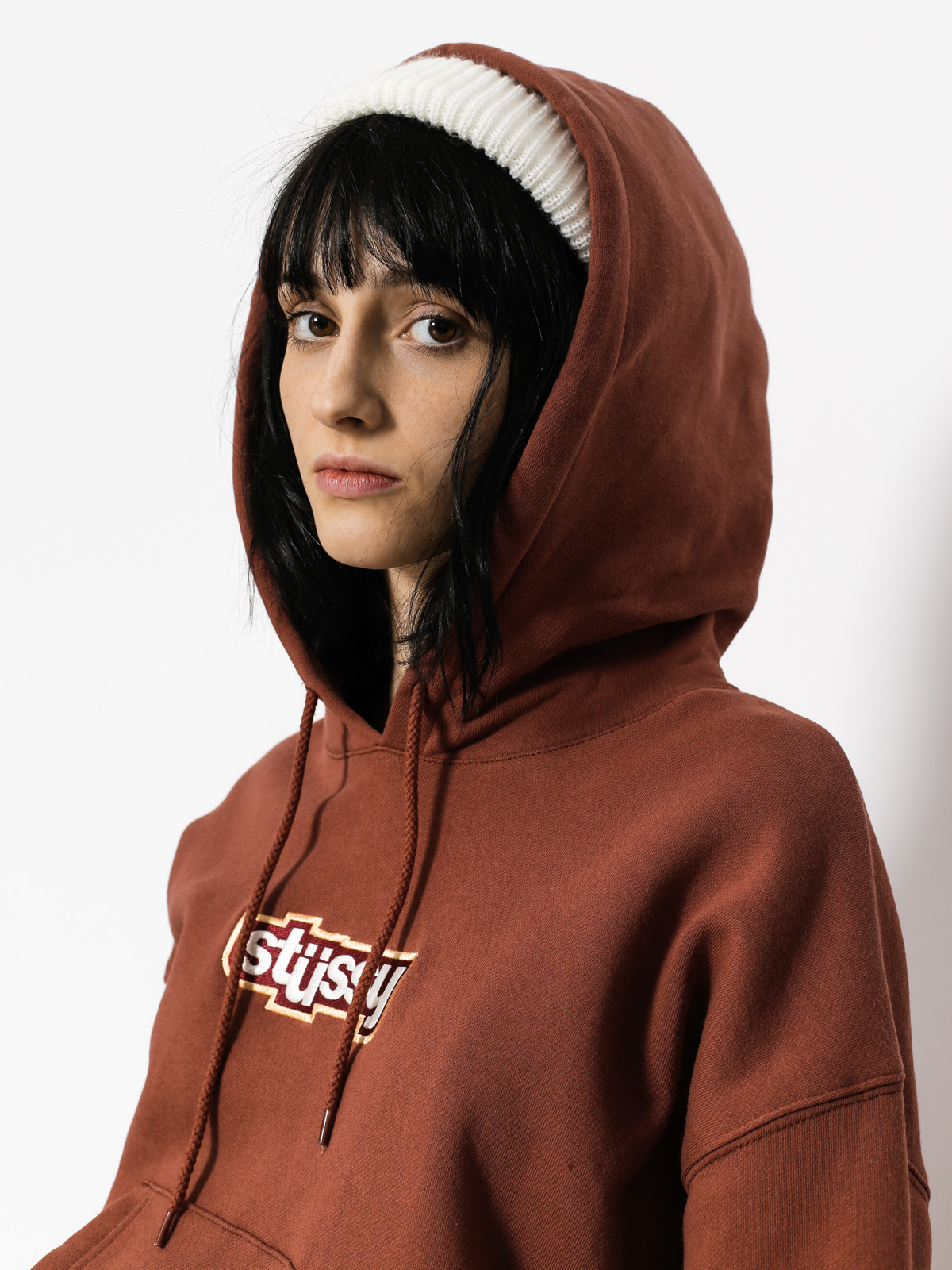 Stussy on sale cropped hoodie