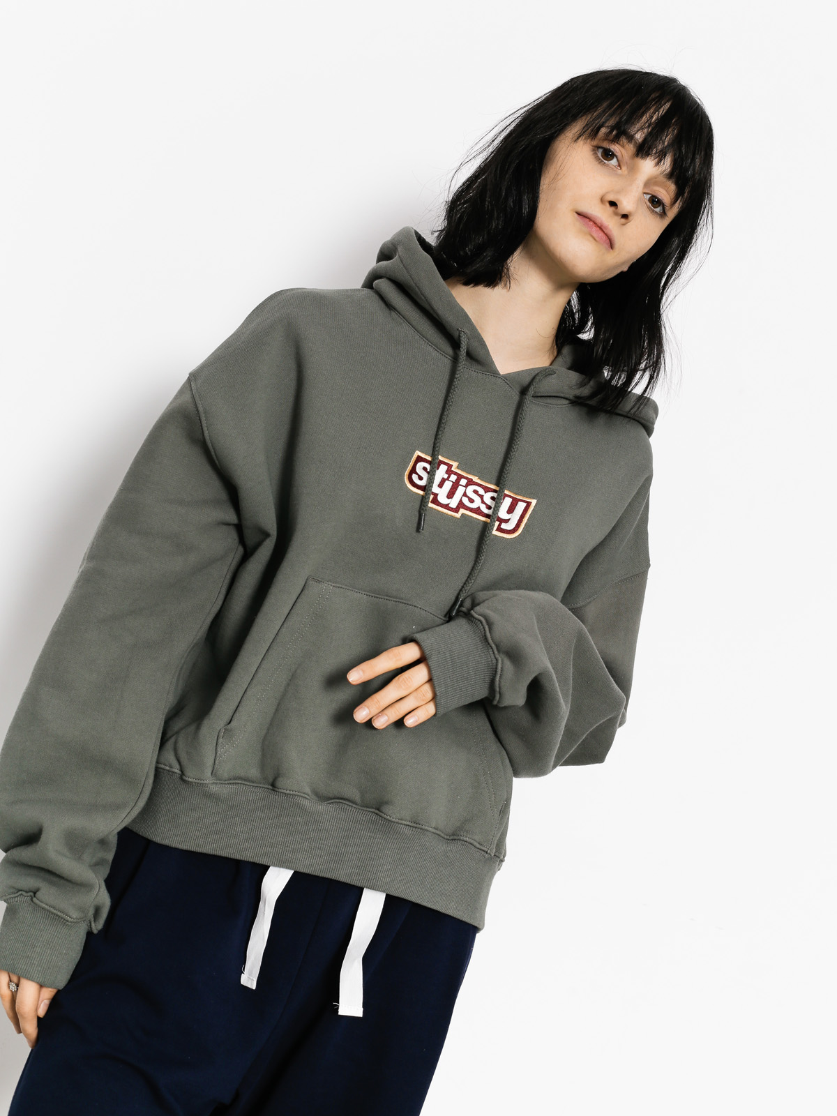 Stussy Hoodie Civil Cropped HD Wmn (sage)