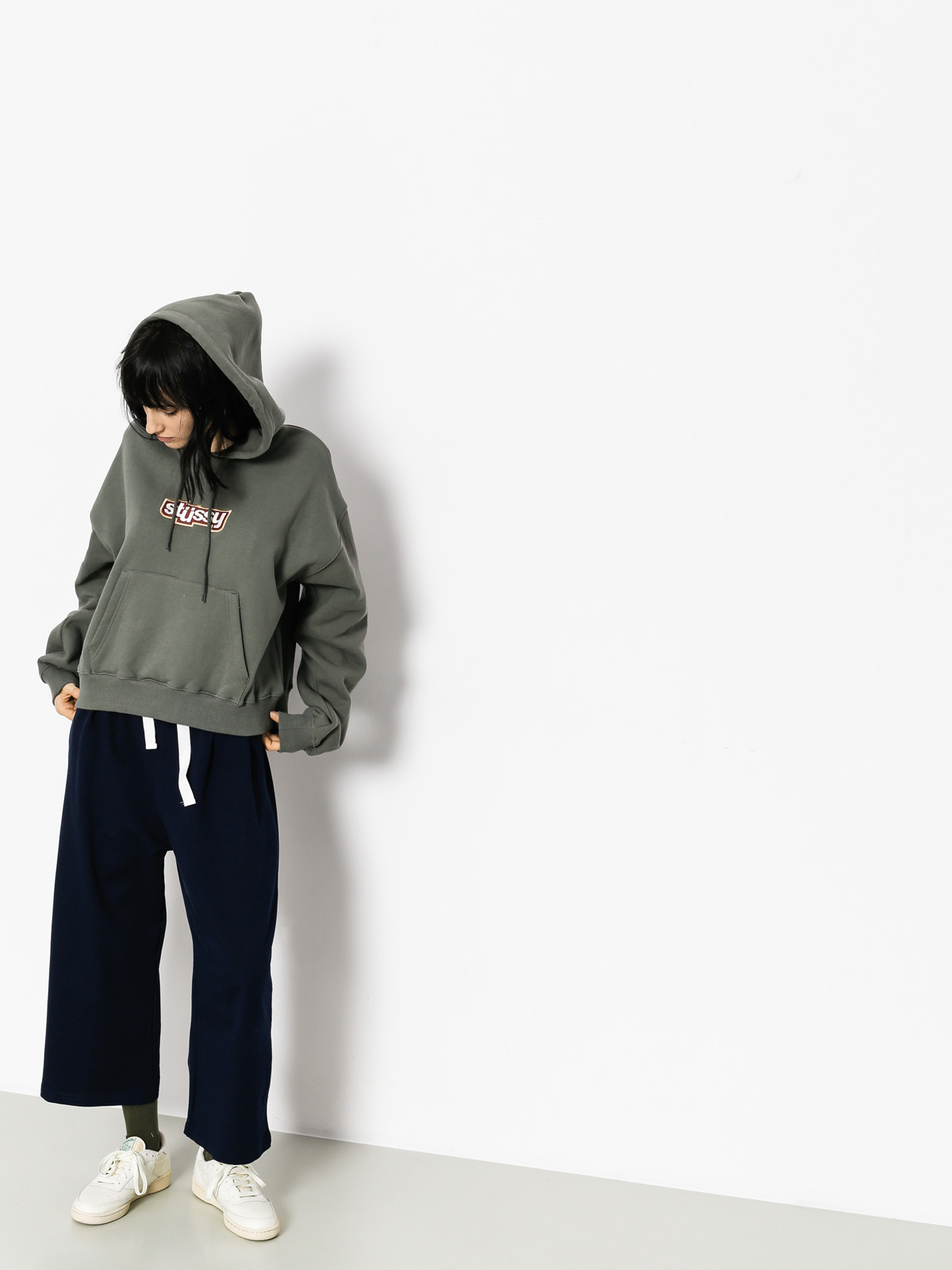 Stussy Hoodie Civil Cropped HD Wmn (sage)