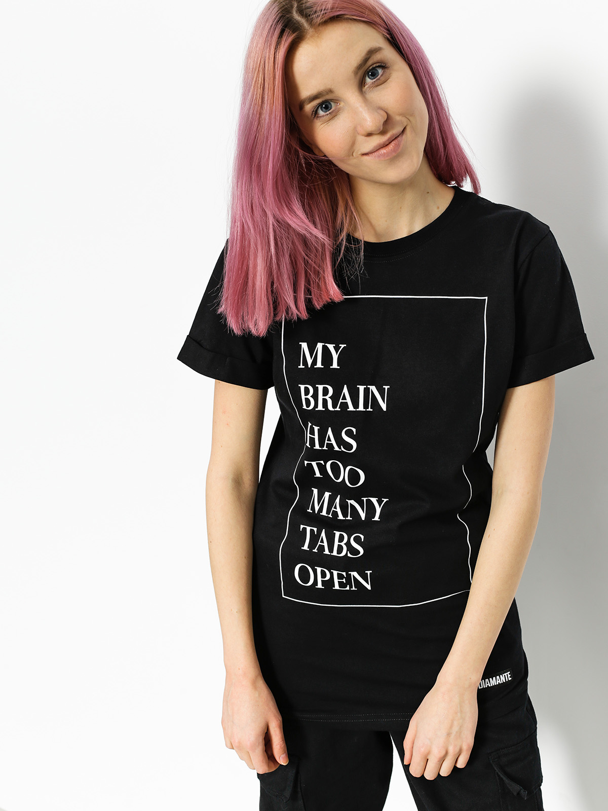 Diamante Wear T-shirt My Brain Wmn (black)