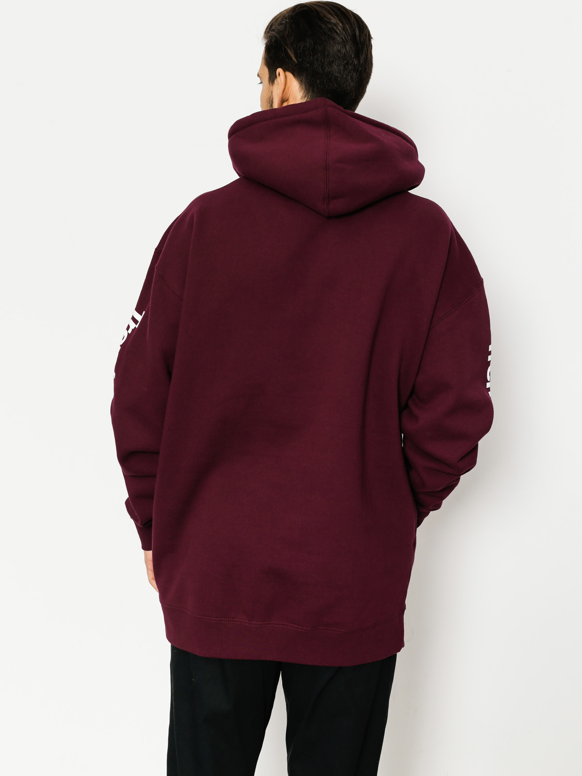 Skate Mental Hoodie Trendy Logo HD (burgundy)